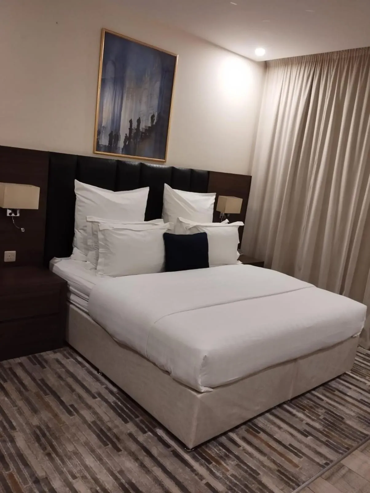 Bed in Olive Tree Hotel