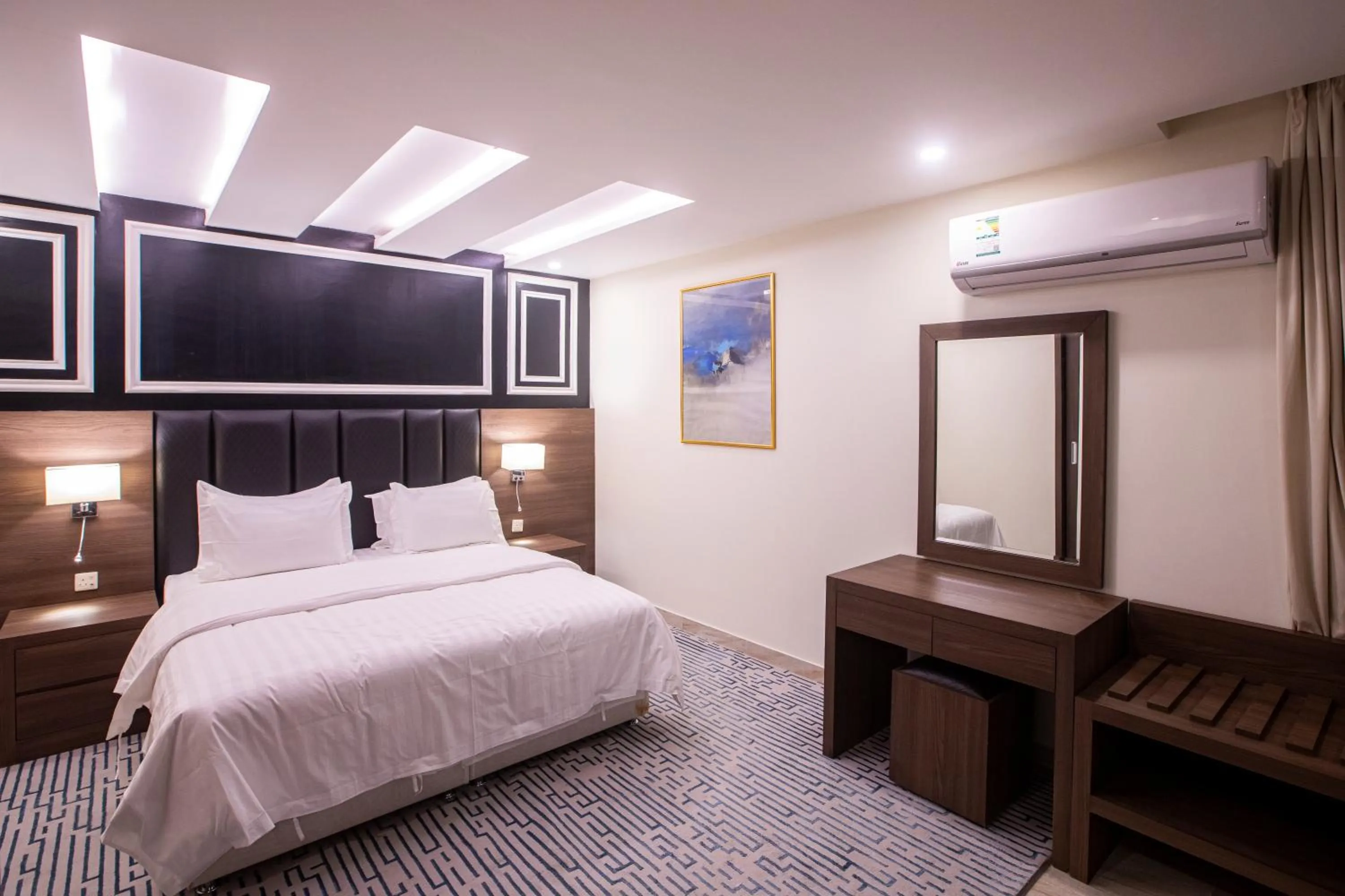 Bed in Olive Tree Hotel