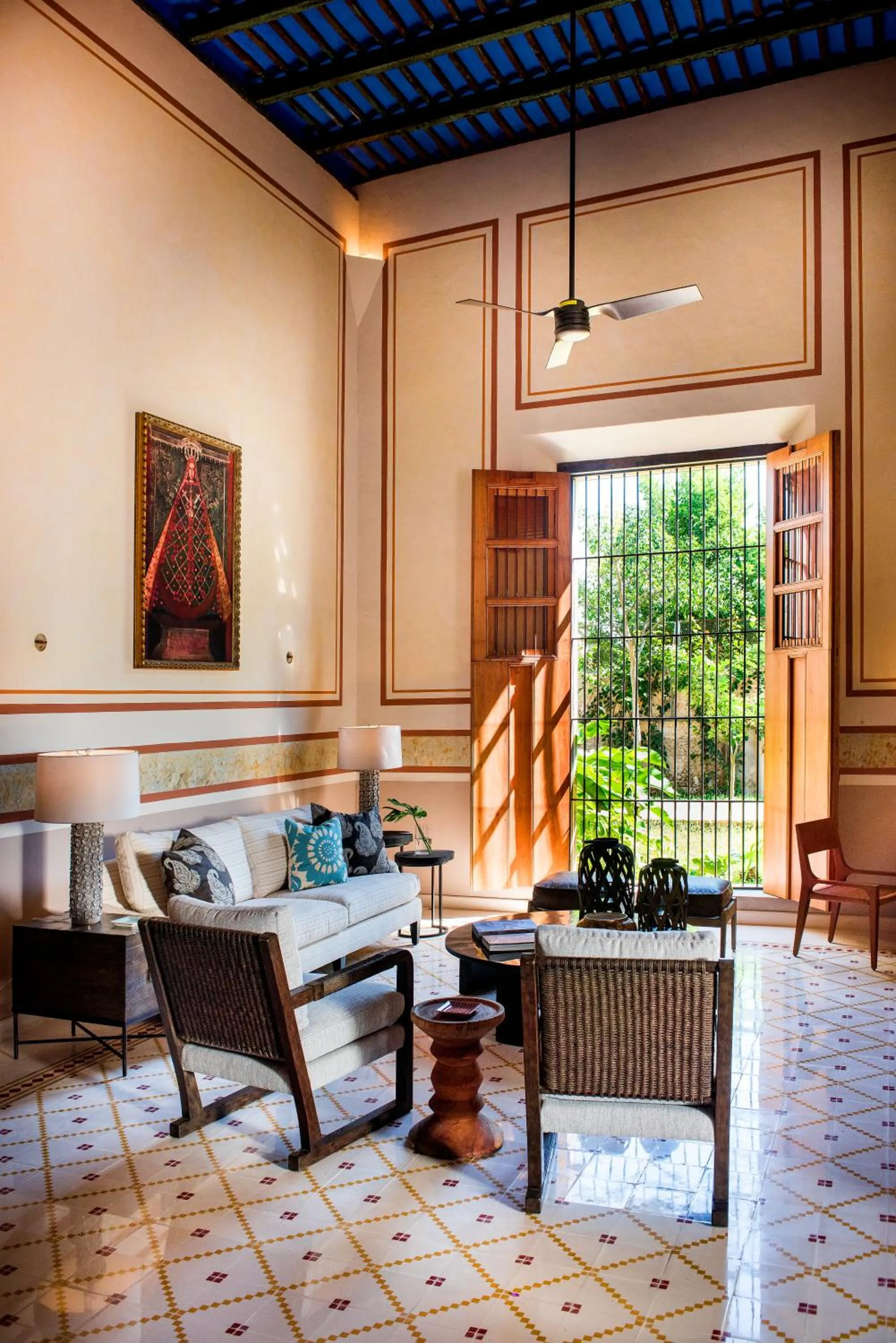 Living room in Hacienda San Antonio Hool