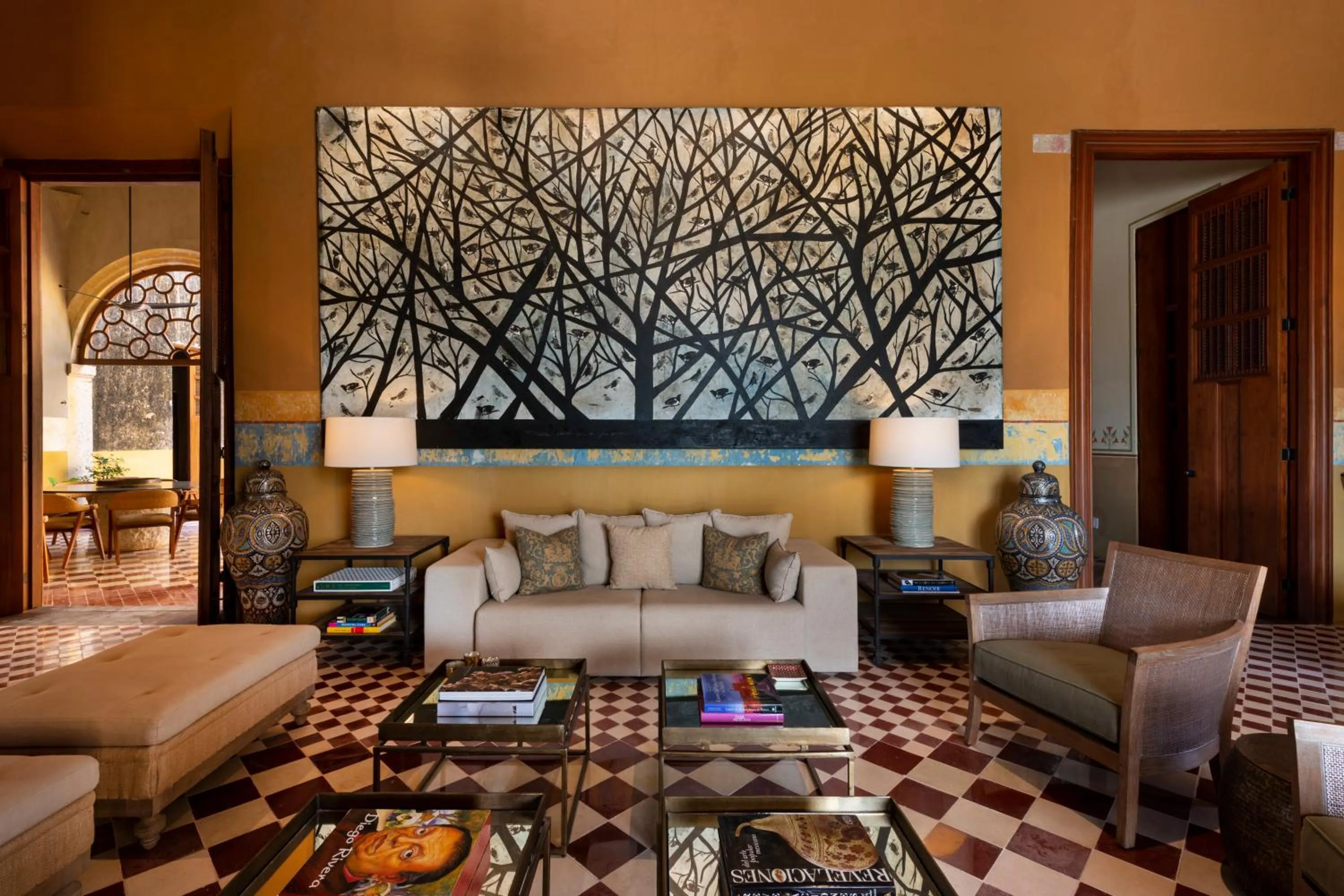 Living room in Hacienda San Antonio Hool