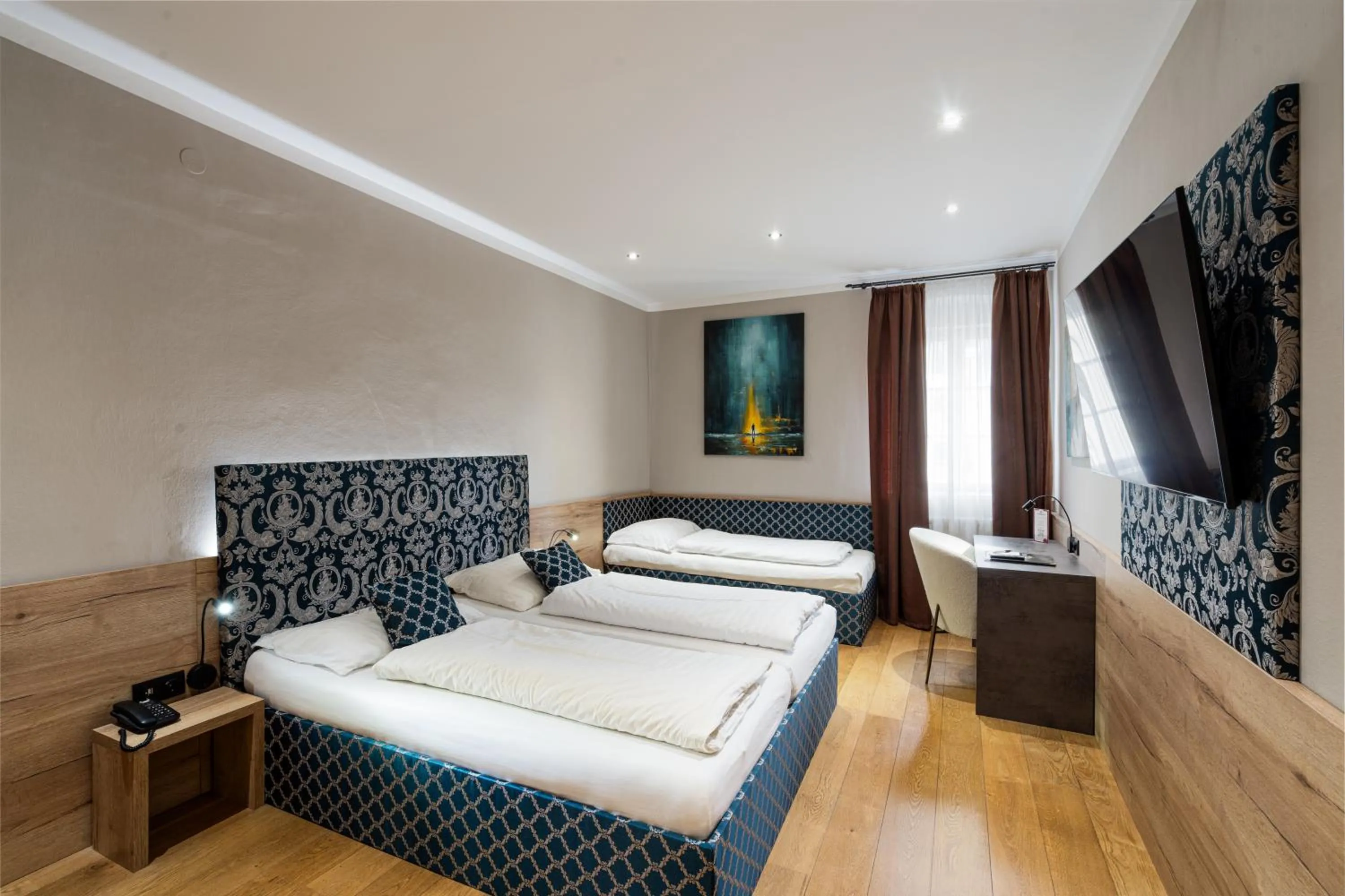 Bed in Altstadthotel Kasererbräu