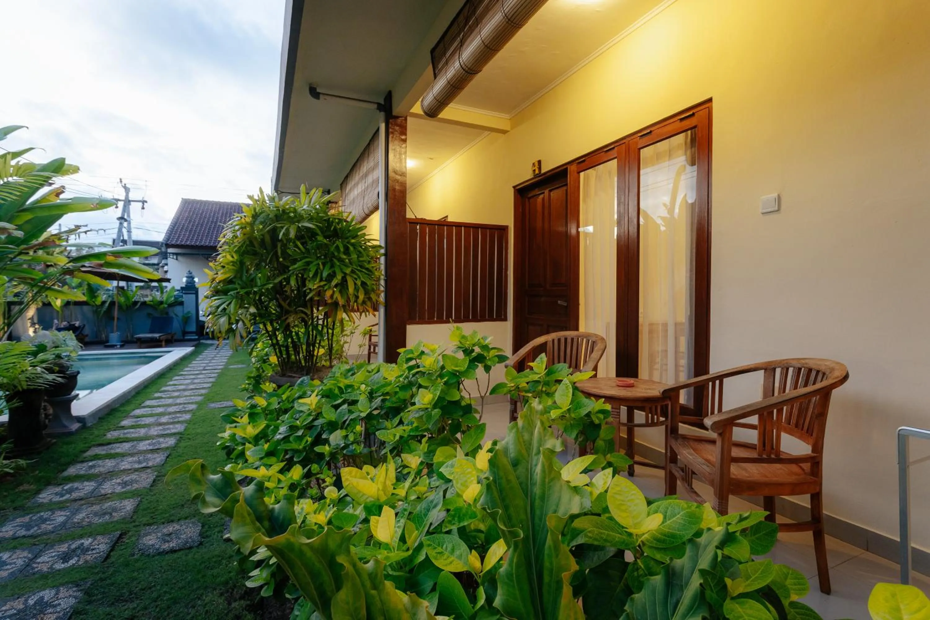 Balcony/Terrace in BUBU CANGGU Guesthouse