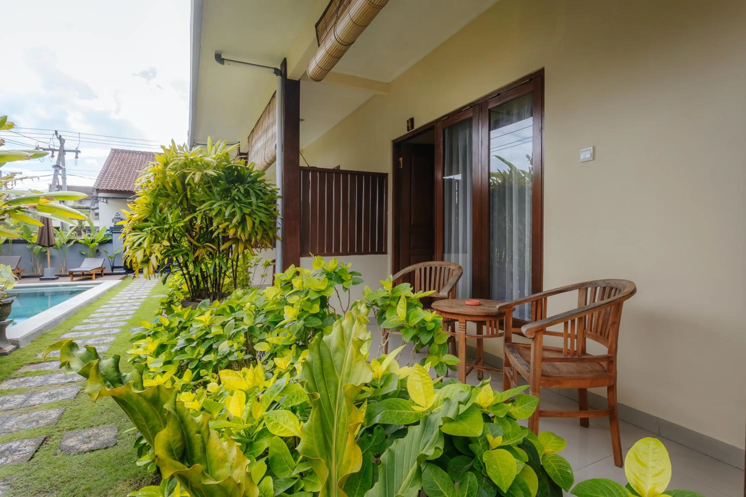 Balcony/Terrace in BUBU CANGGU Guesthouse