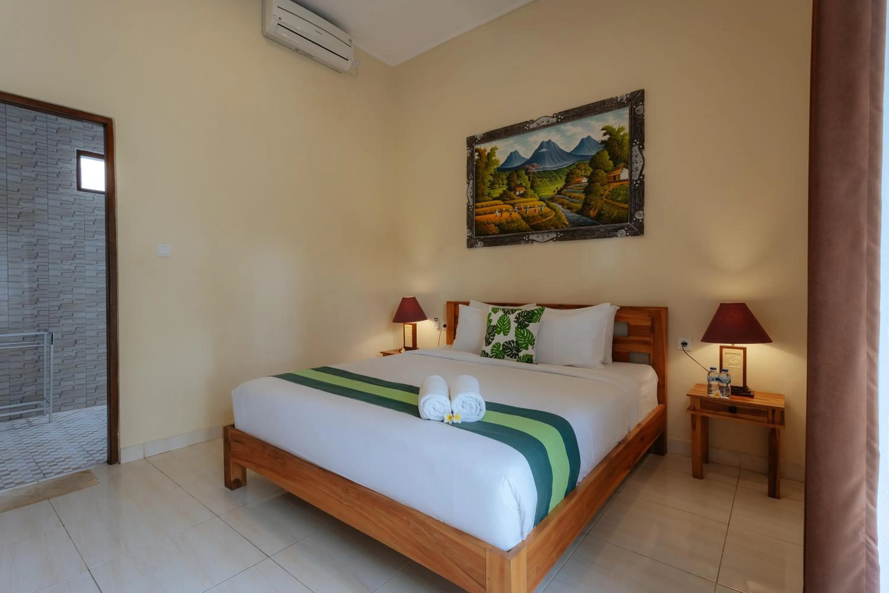 Bed in BUBU CANGGU Guesthouse