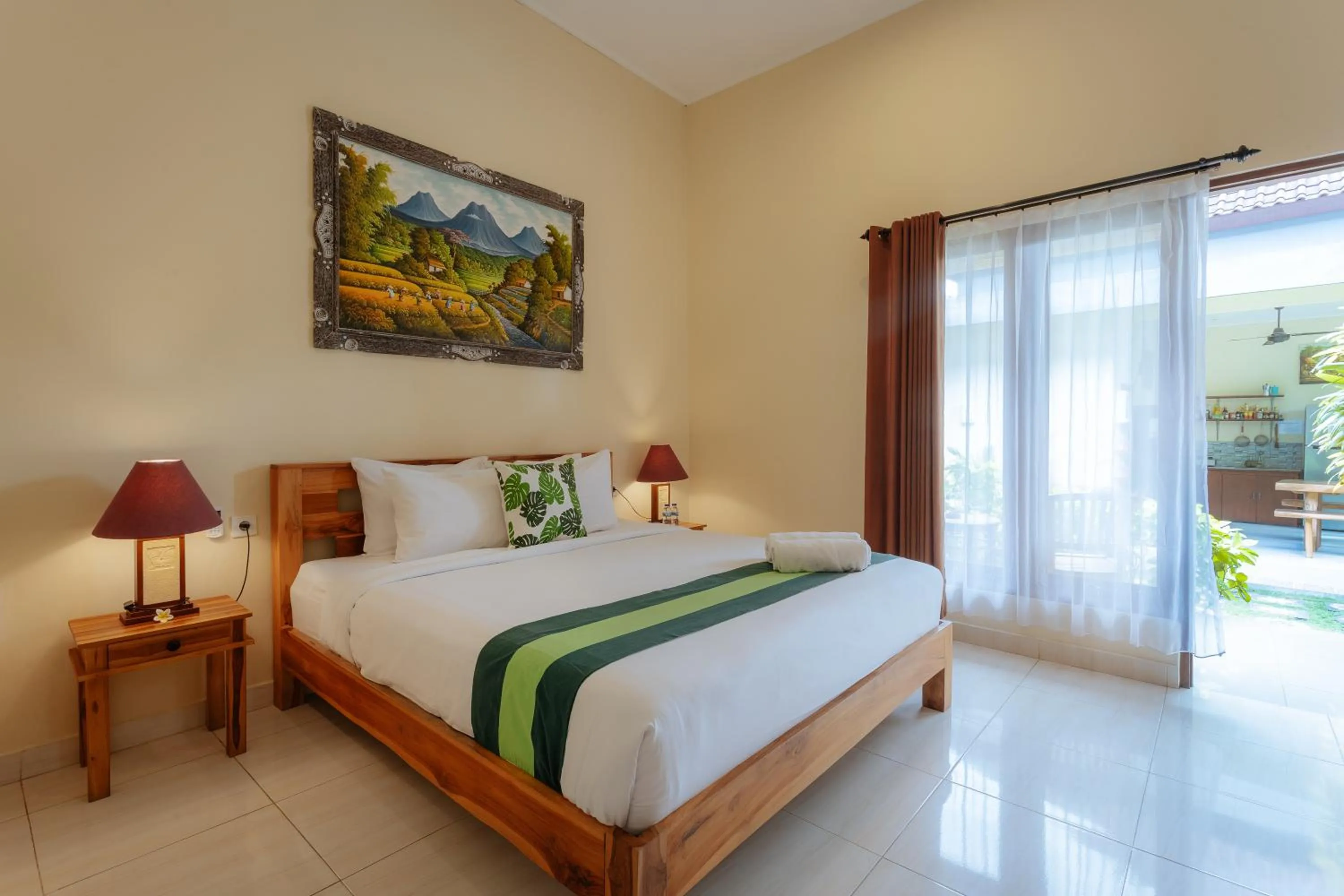 Bed in BUBU CANGGU Guesthouse