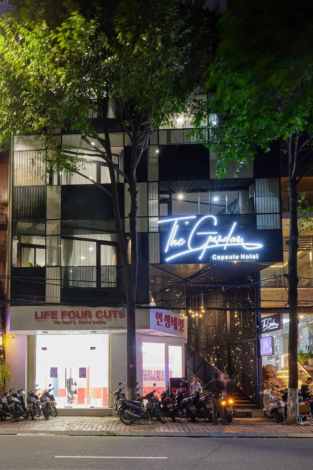 Property building in The Garden Capsule Hotel