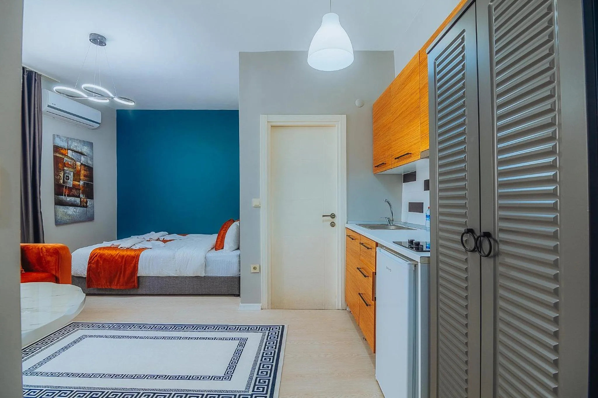 Bed in Taksim Wonder Suites