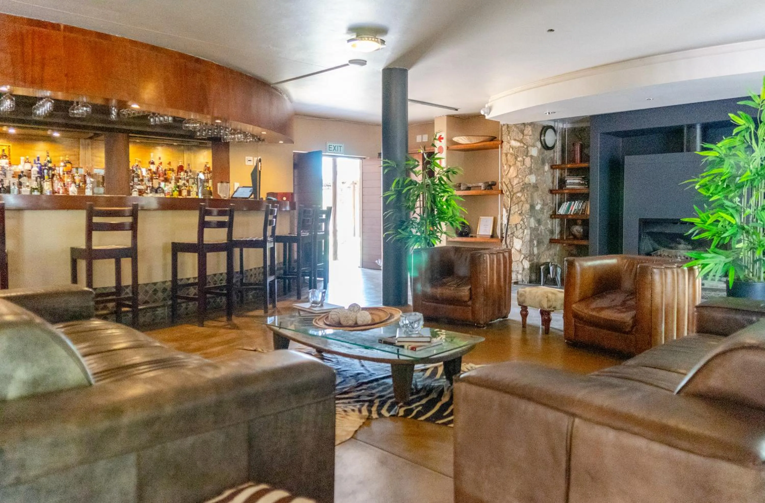 Communal lounge/ TV room in Zebula Boutique Hotel