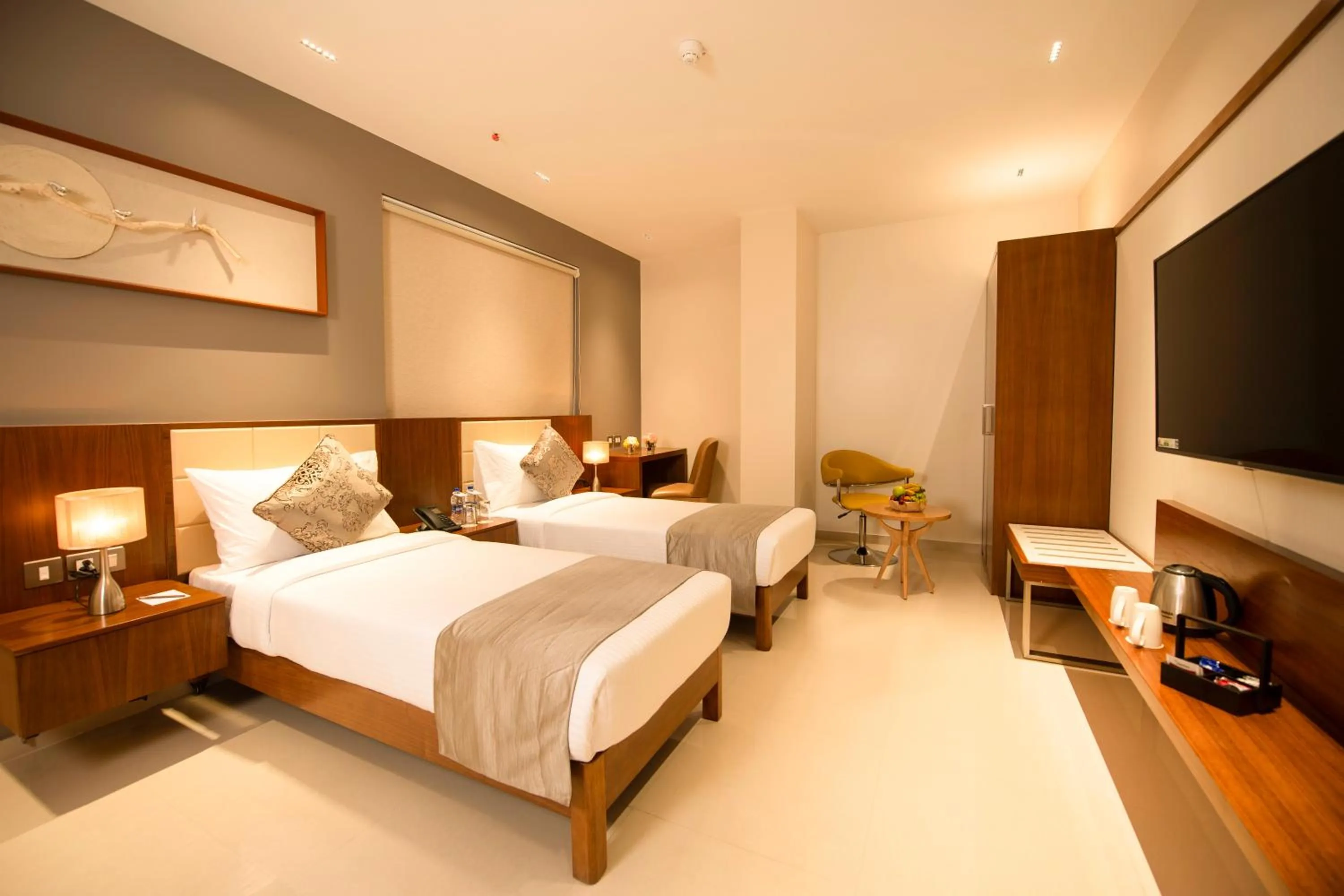Bed in Morvee Hotels Durgapur