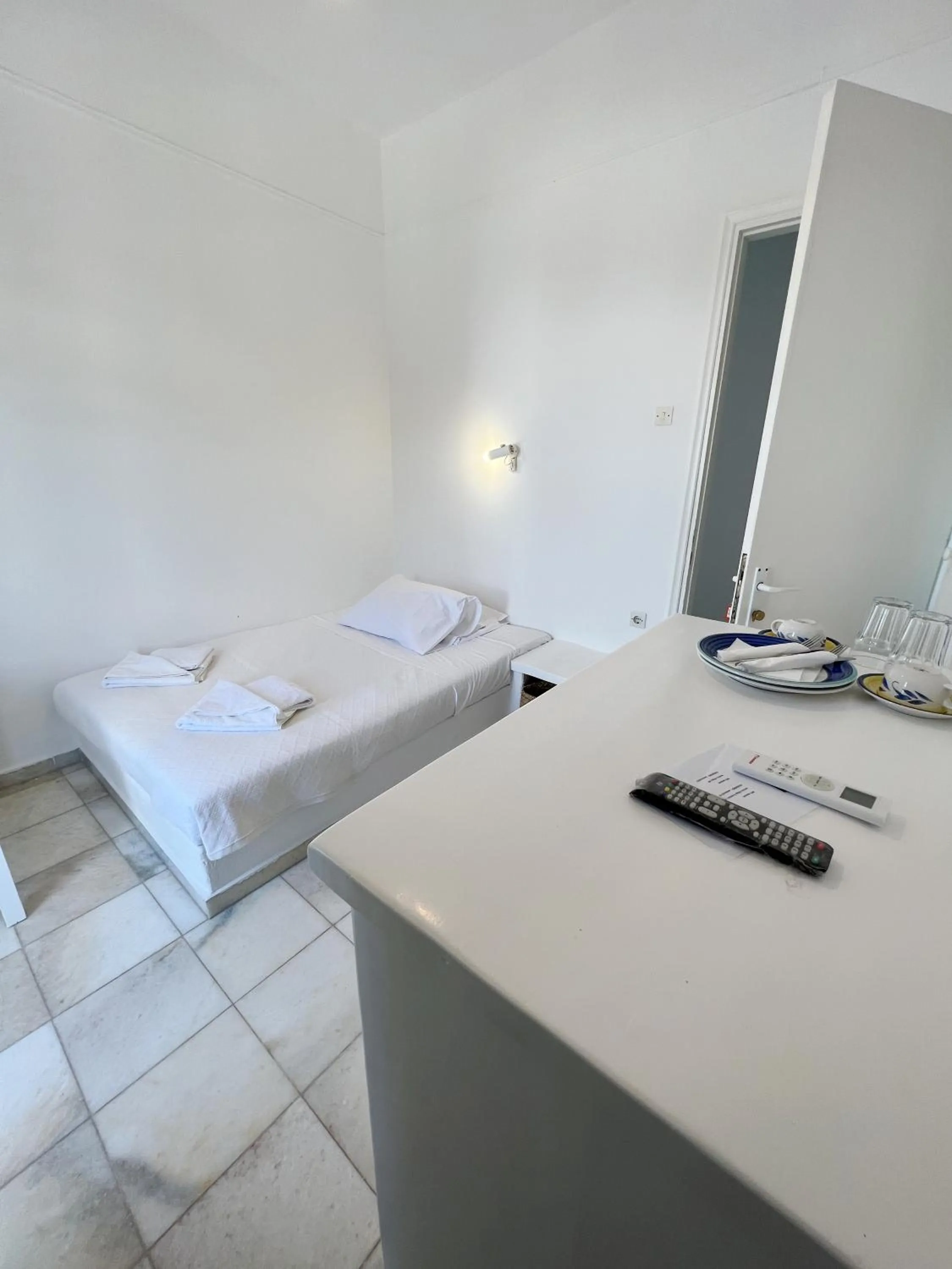 Bed in Hotel Anezina