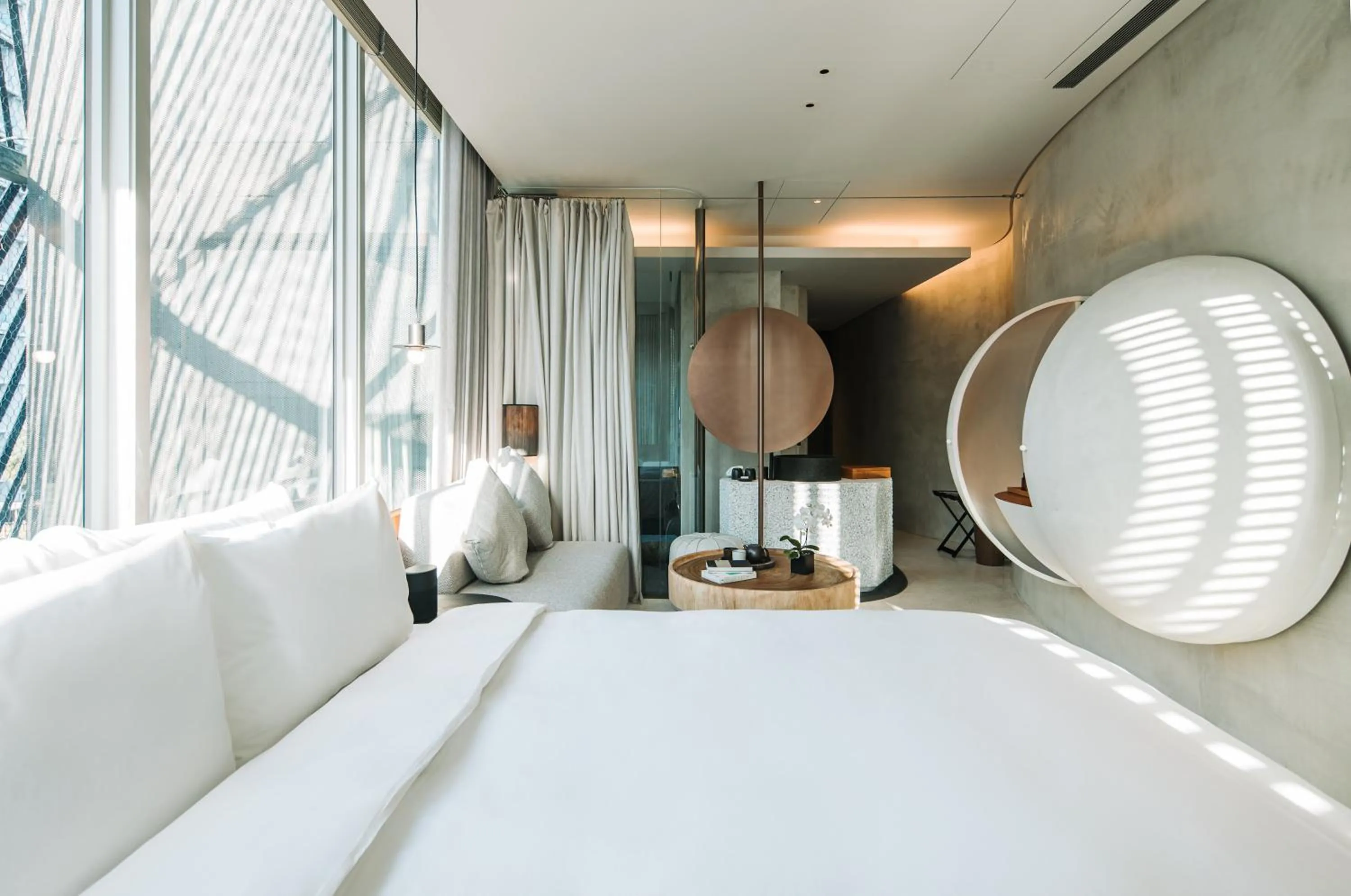 Bed in 了了礁溪 Vivir Jiaoxi Hotel