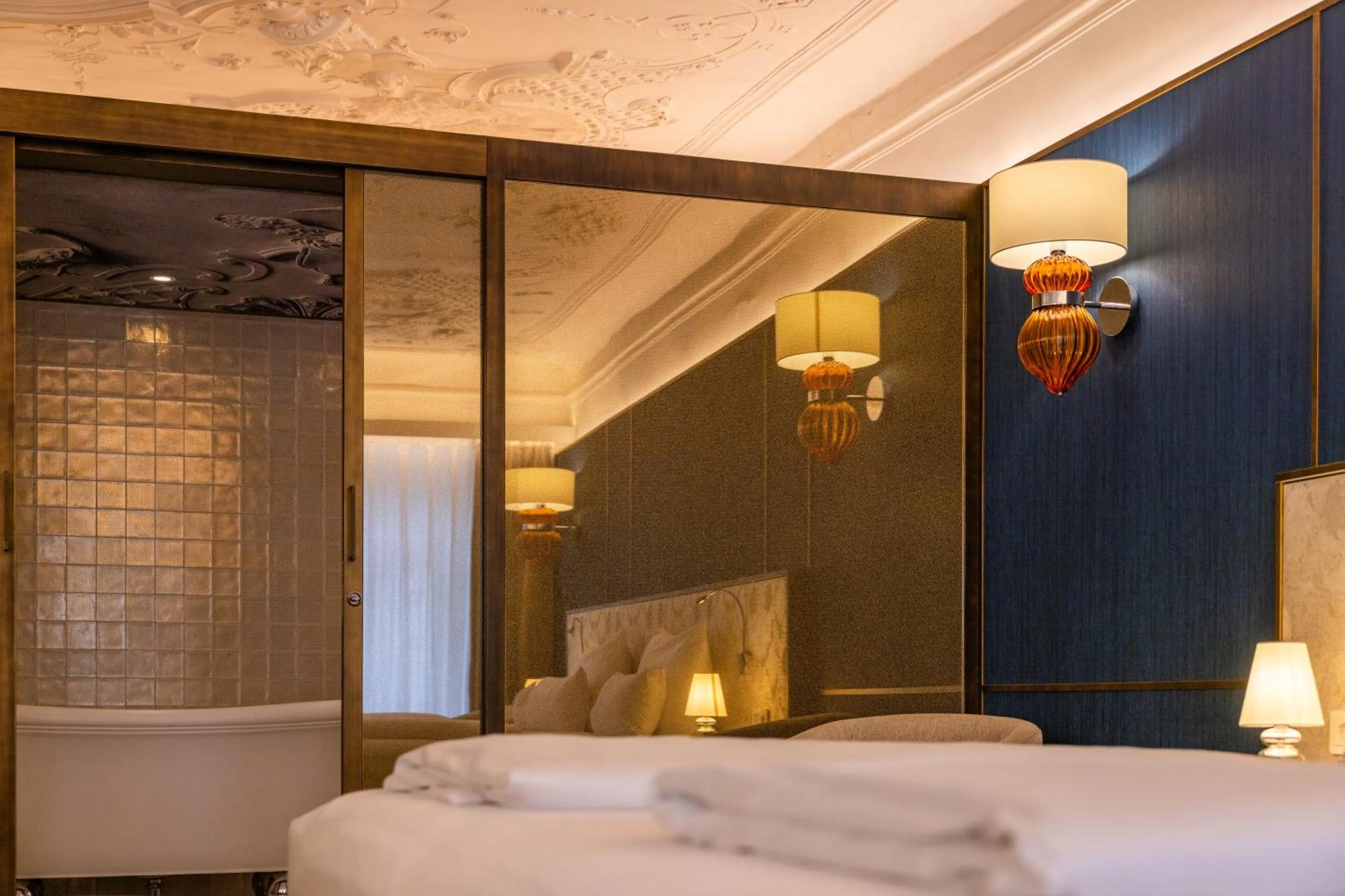 Bed in Hotel Stein - Adults Only