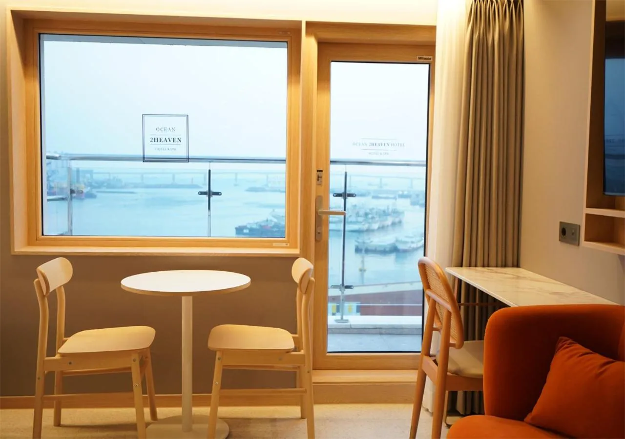 Balcony/Terrace in Nampo Ocean2Heaven Hotel& Spa