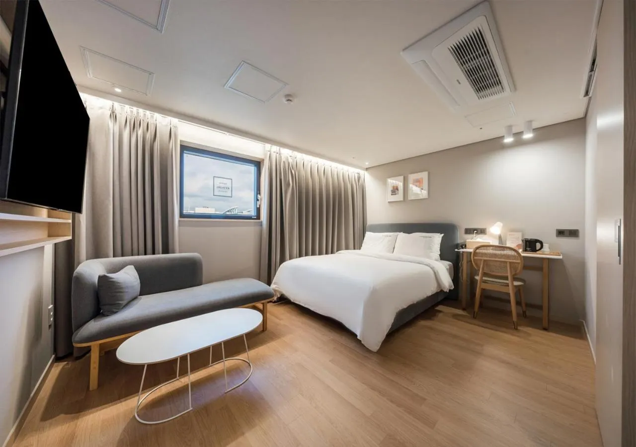 Bed in Nampo Ocean2Heaven Hotel& Spa