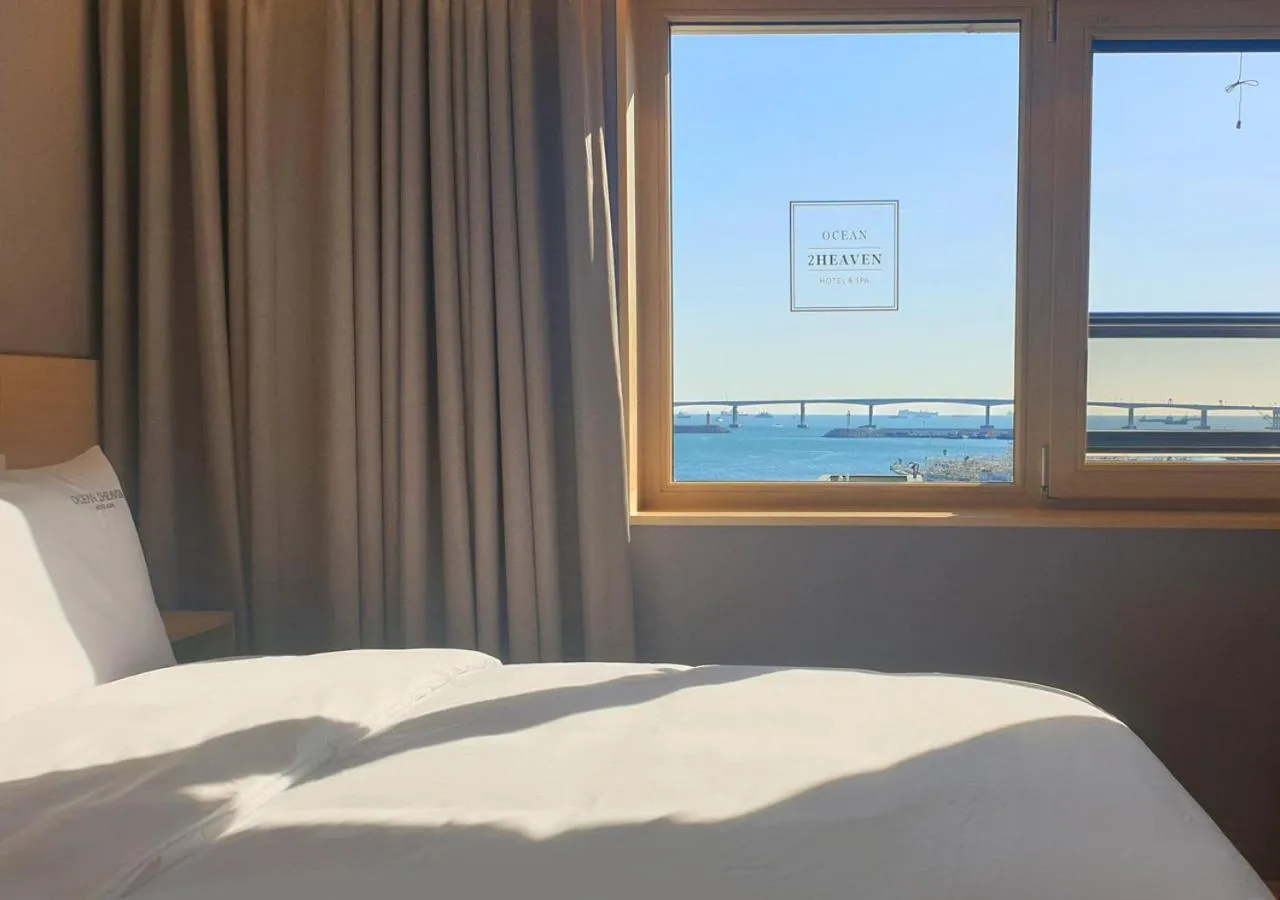 Bed in Nampo Ocean2Heaven Hotel& Spa