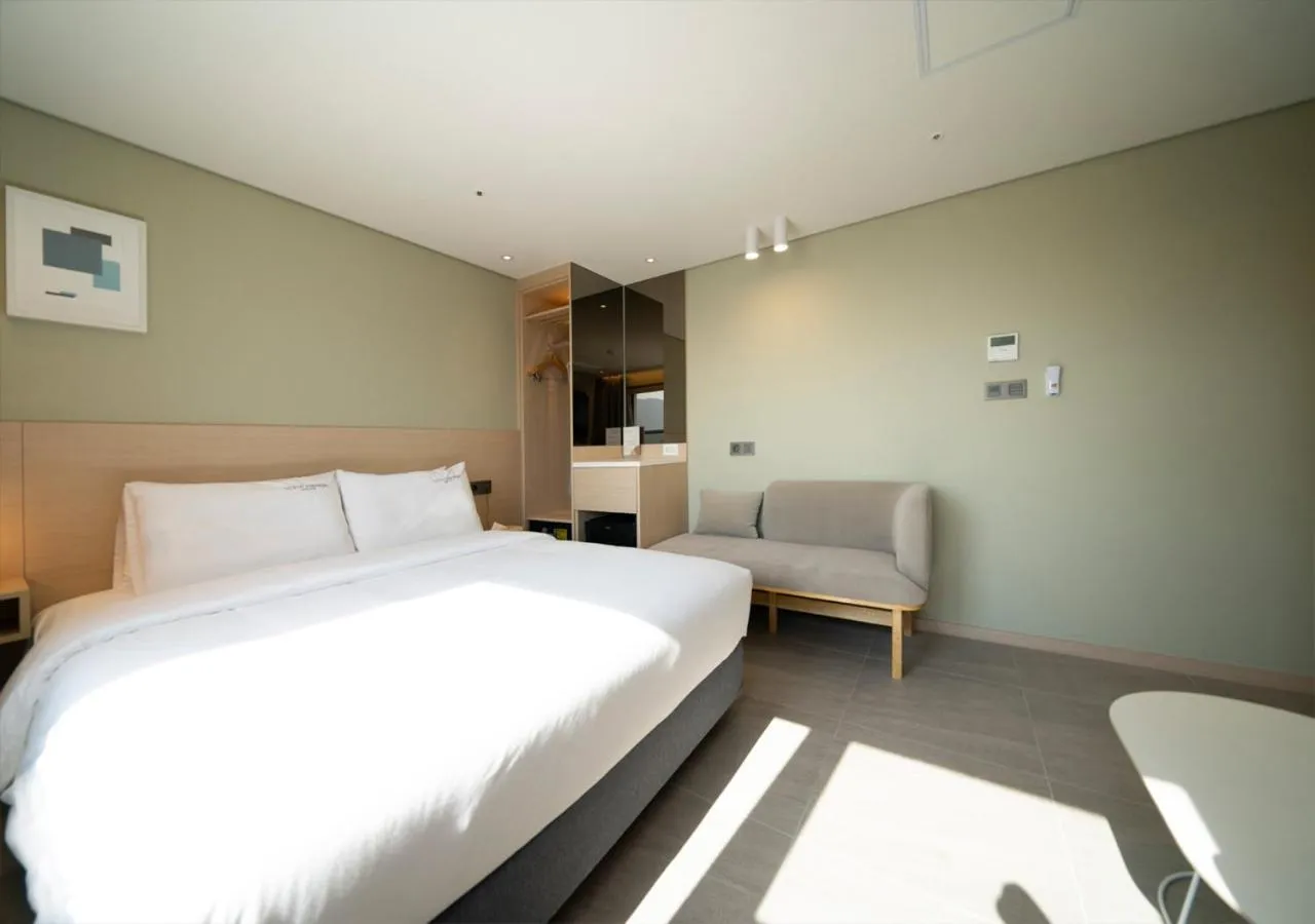 Bed in Nampo Ocean2Heaven Hotel& Spa