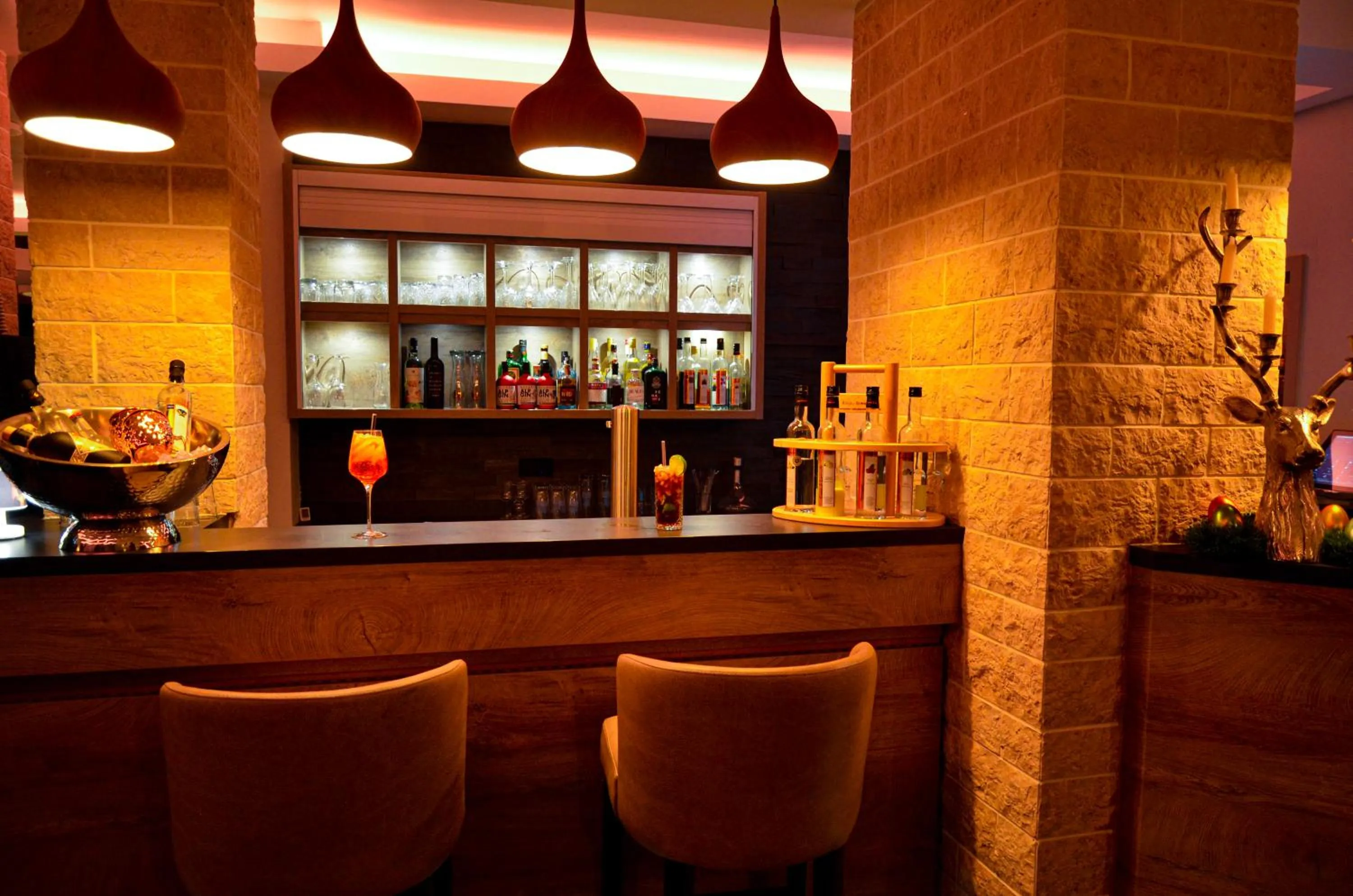 Lounge or bar in Safranberg Hotel & Sauna