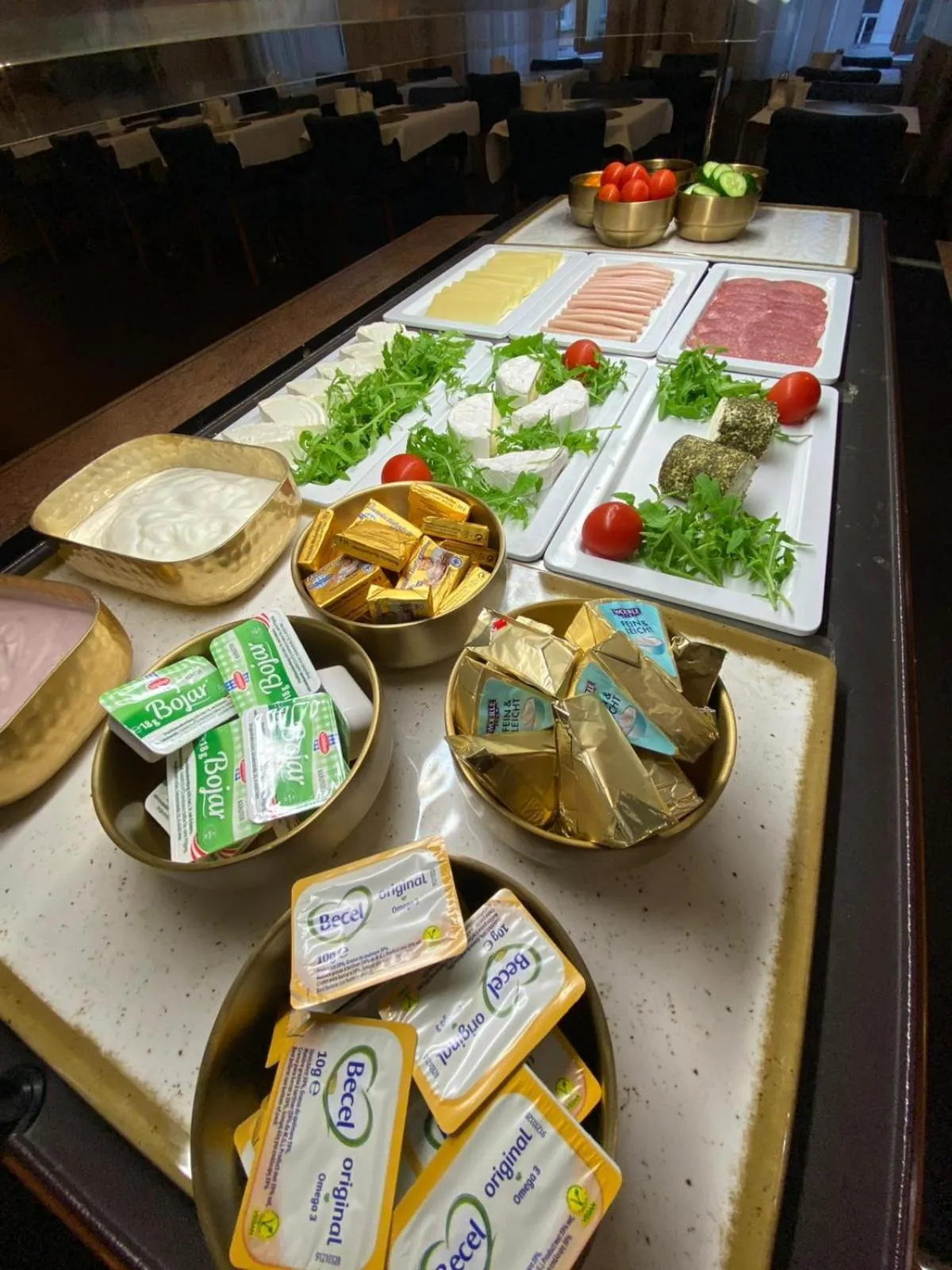 Buffet breakfast in Hotel Pension Excellence