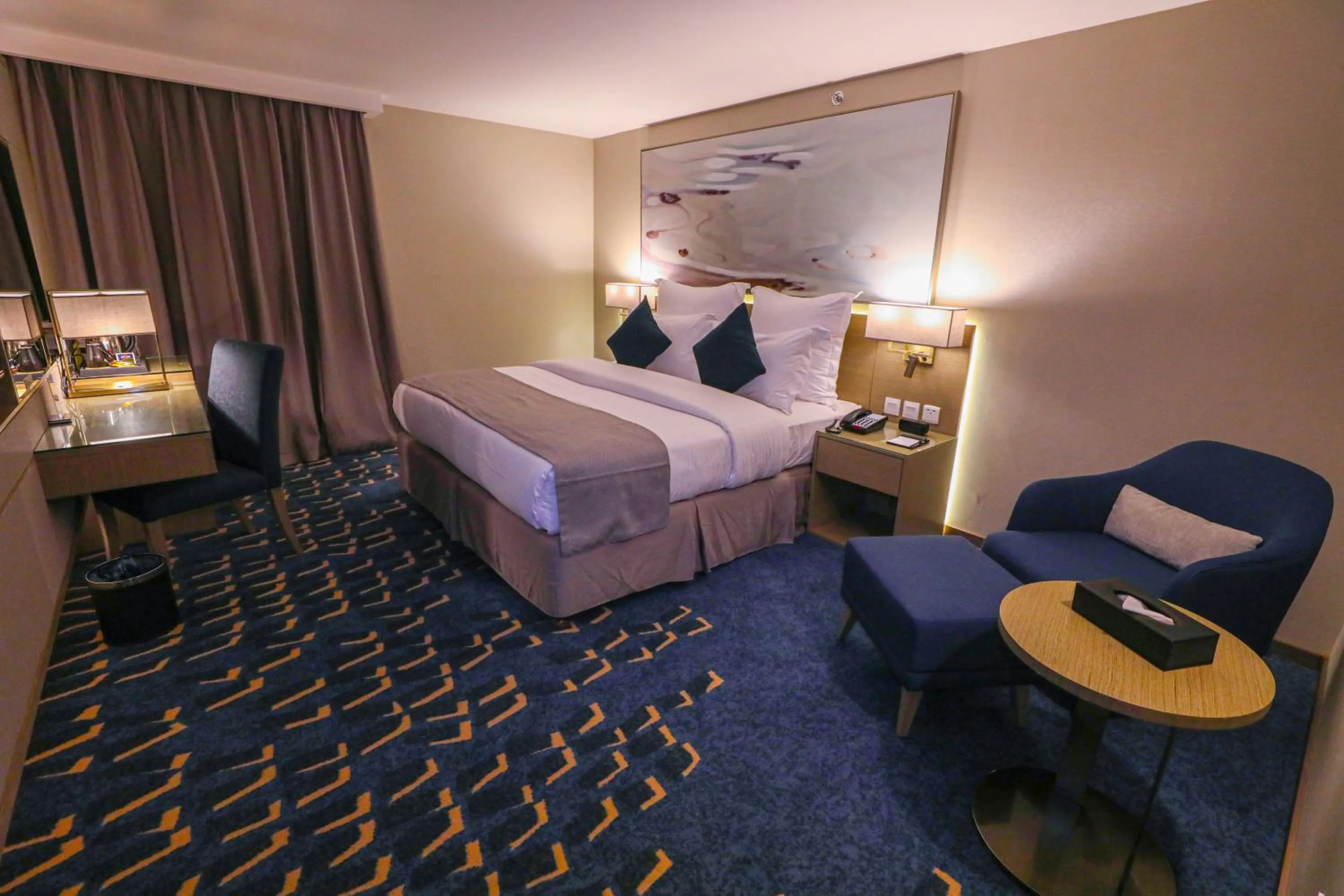 Bed in Cheerful Al Waha Unayzah Hotel