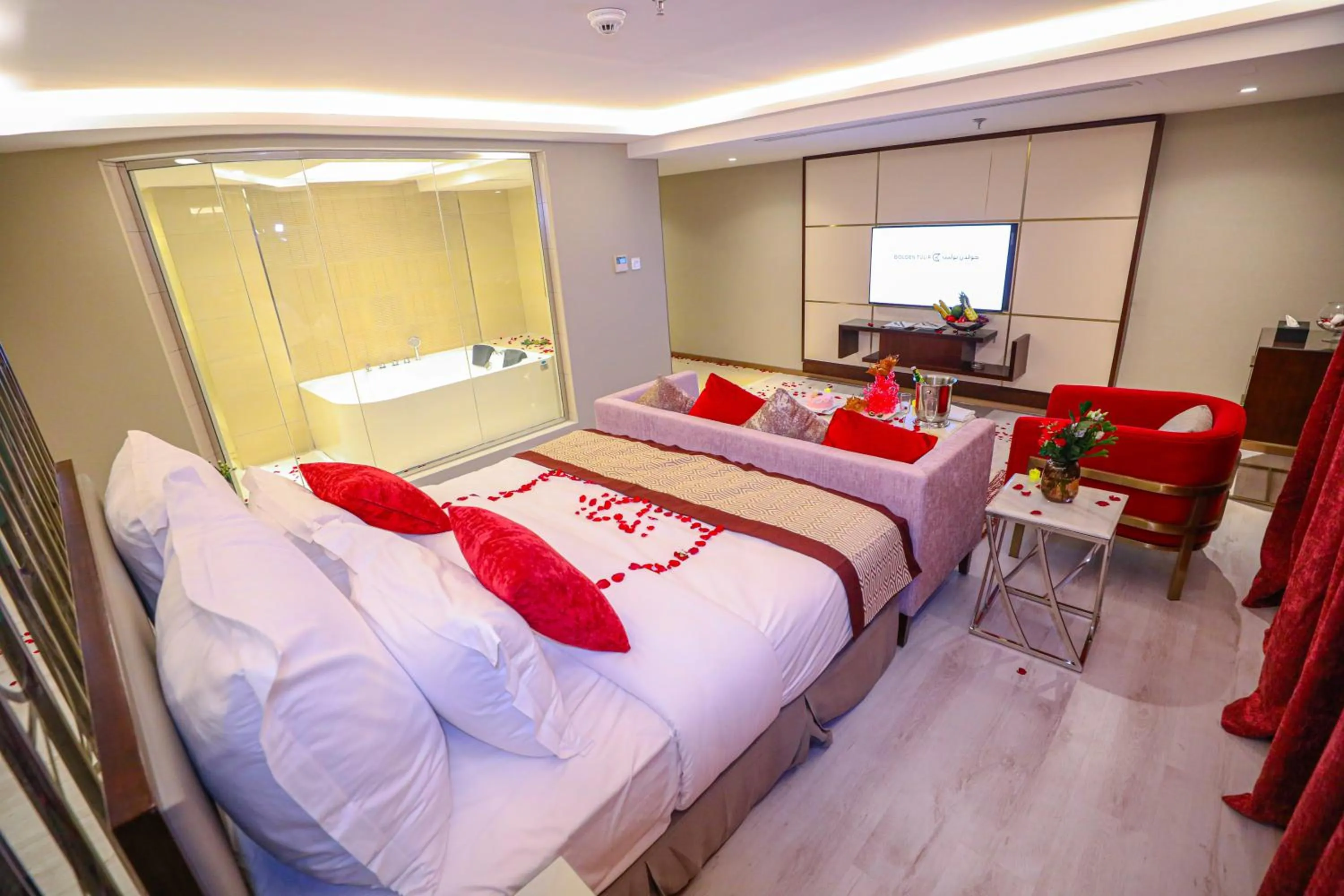 Bed in Cheerful Al Waha Unayzah Hotel