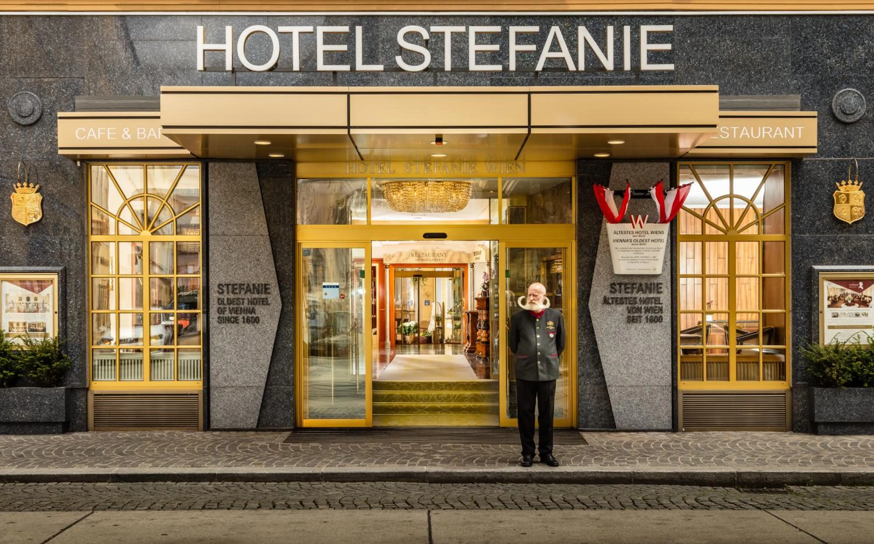 Facade/entrance in Hotel Stefanie - VIENNA'S OLDEST HOTEL