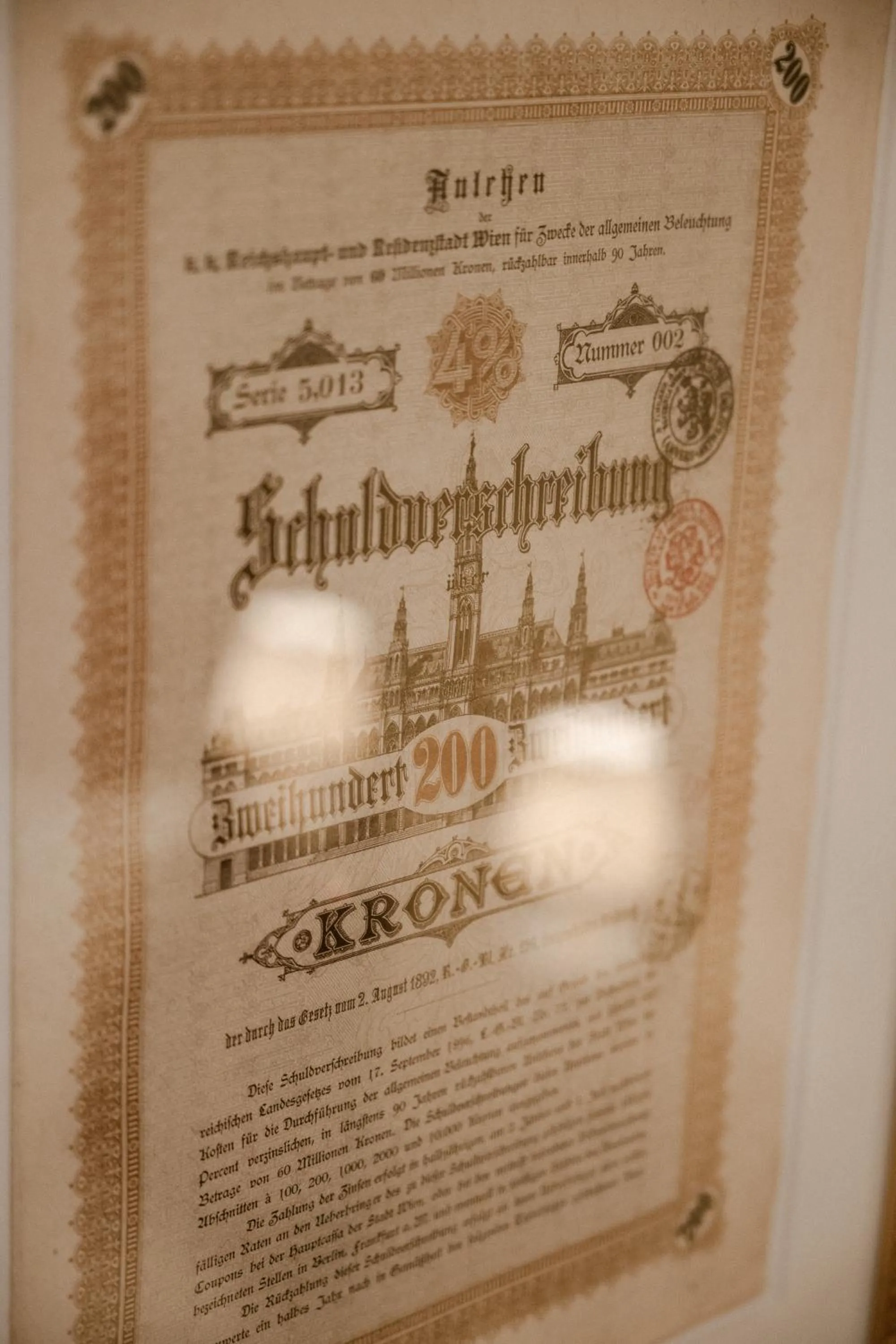 Decorative detail in Hotel Stefanie - VIENNA'S OLDEST HOTEL