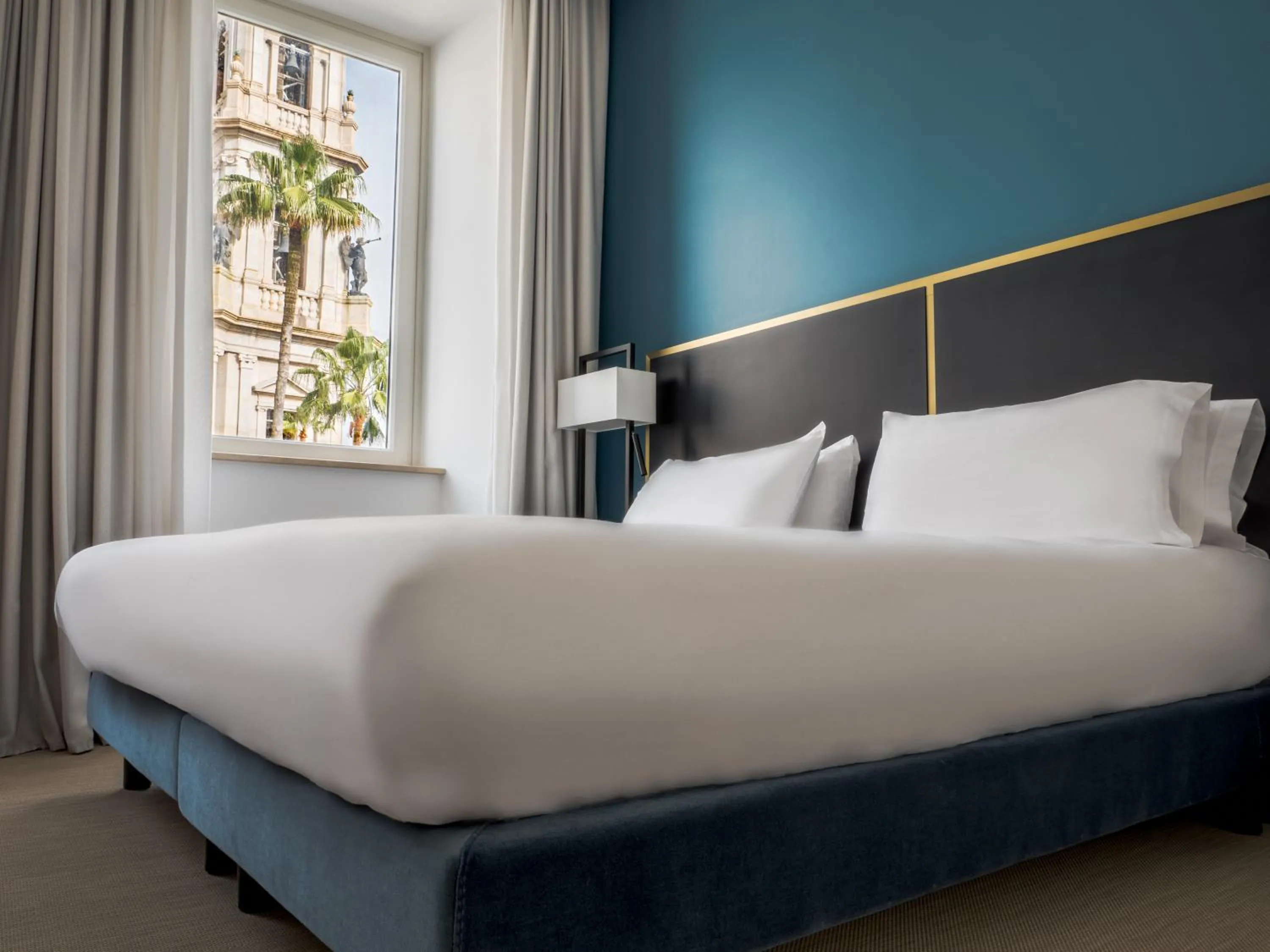 View (from property/room), Bed in Habita79 Hotel Pompeii - MGallery Collection