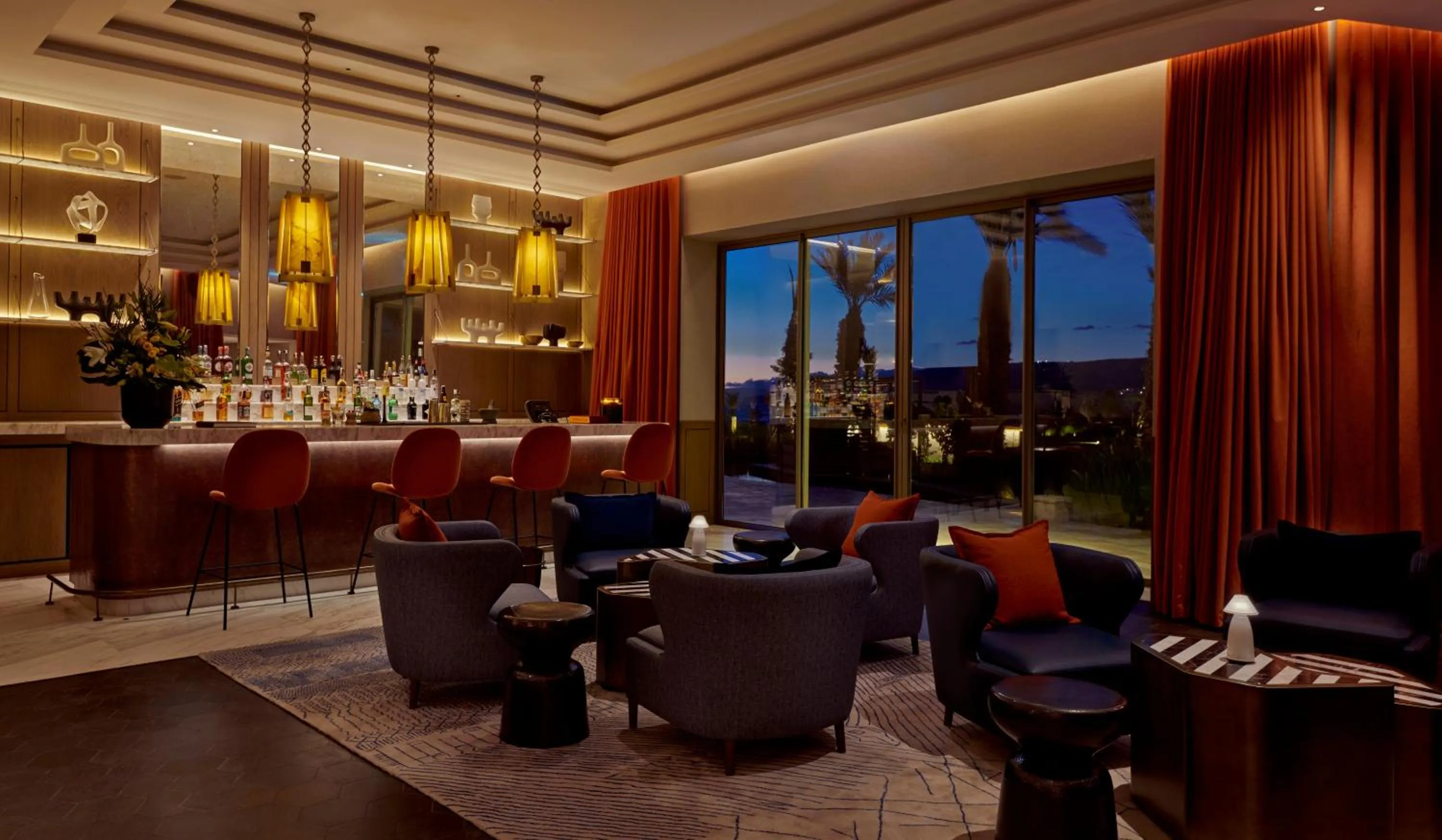 Lounge or bar in Fairmont Taghazout Bay