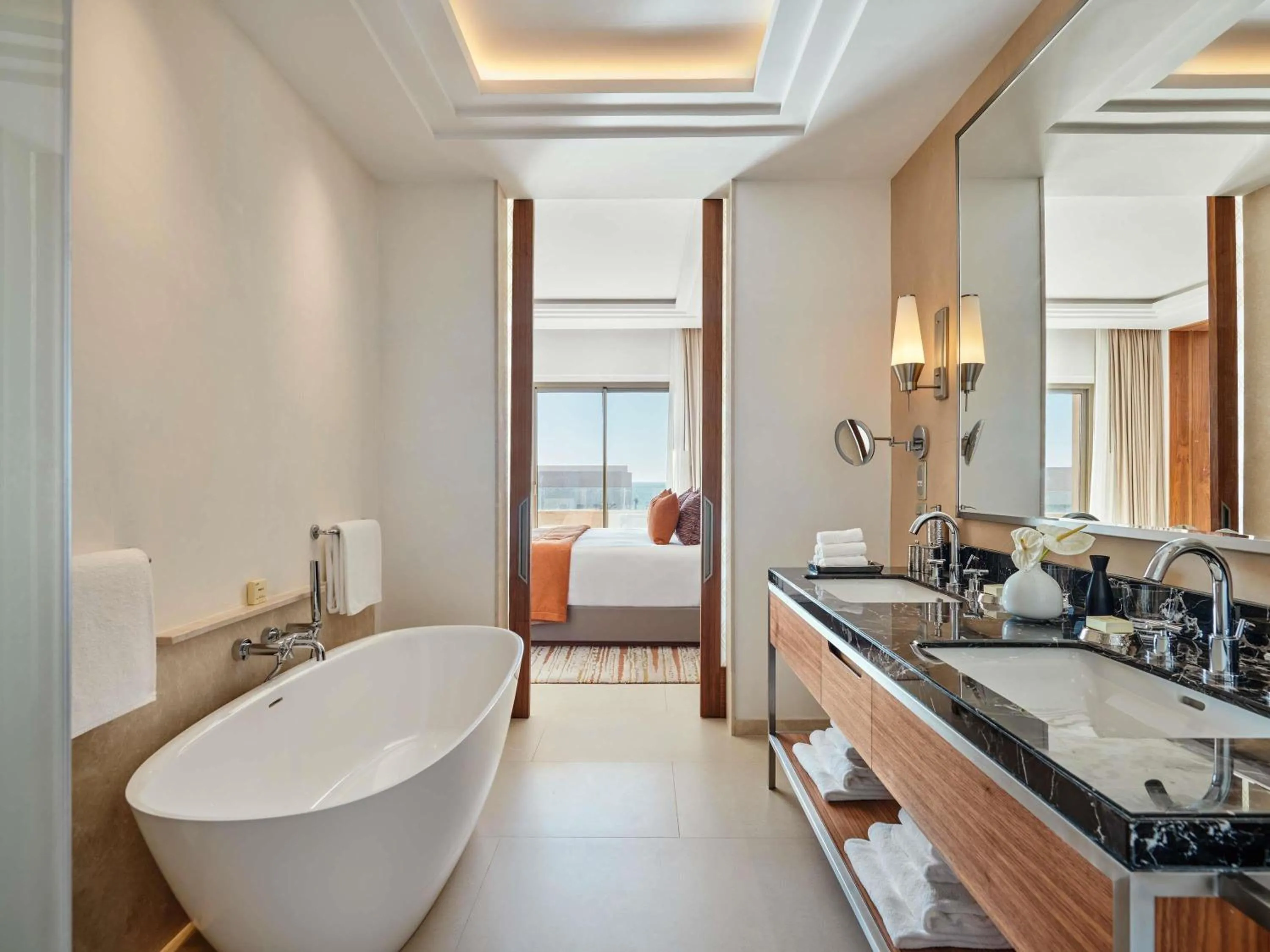 Bedroom, Bed in Fairmont Taghazout Bay