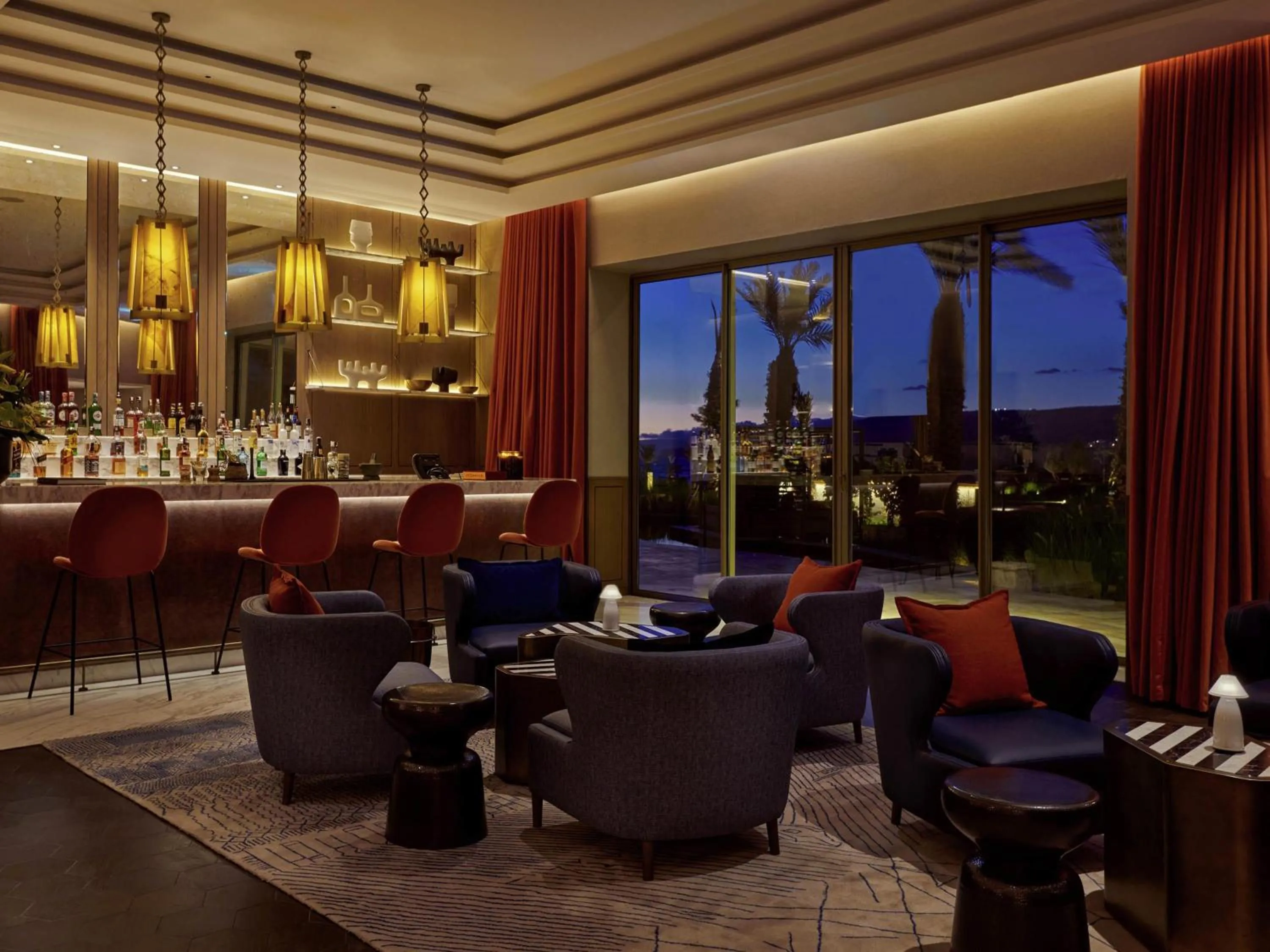 Lounge or bar in Fairmont Taghazout Bay