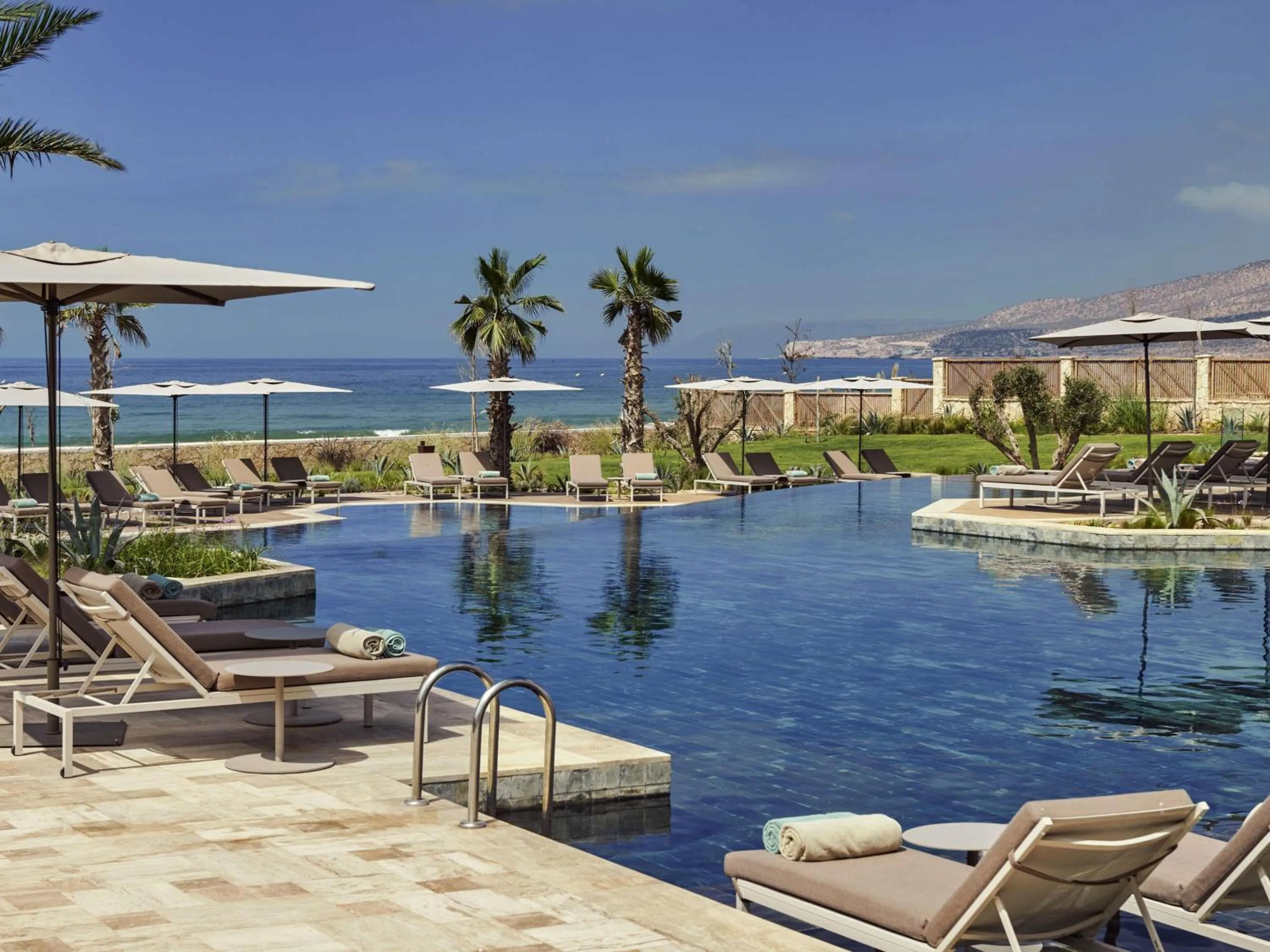 Pool view in Fairmont Taghazout Bay