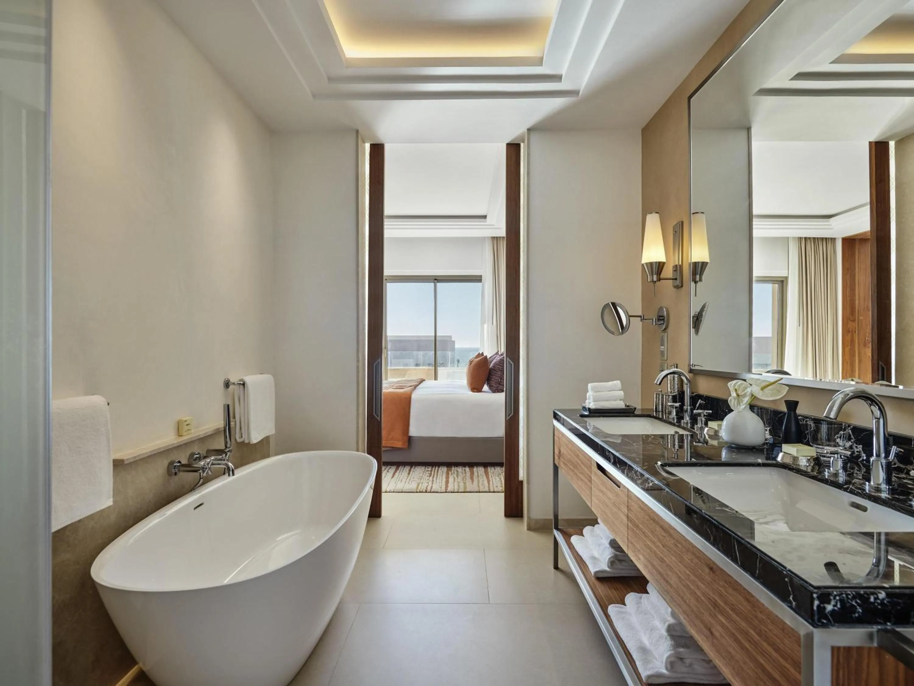 Bedroom, Bed in Fairmont Taghazout Bay