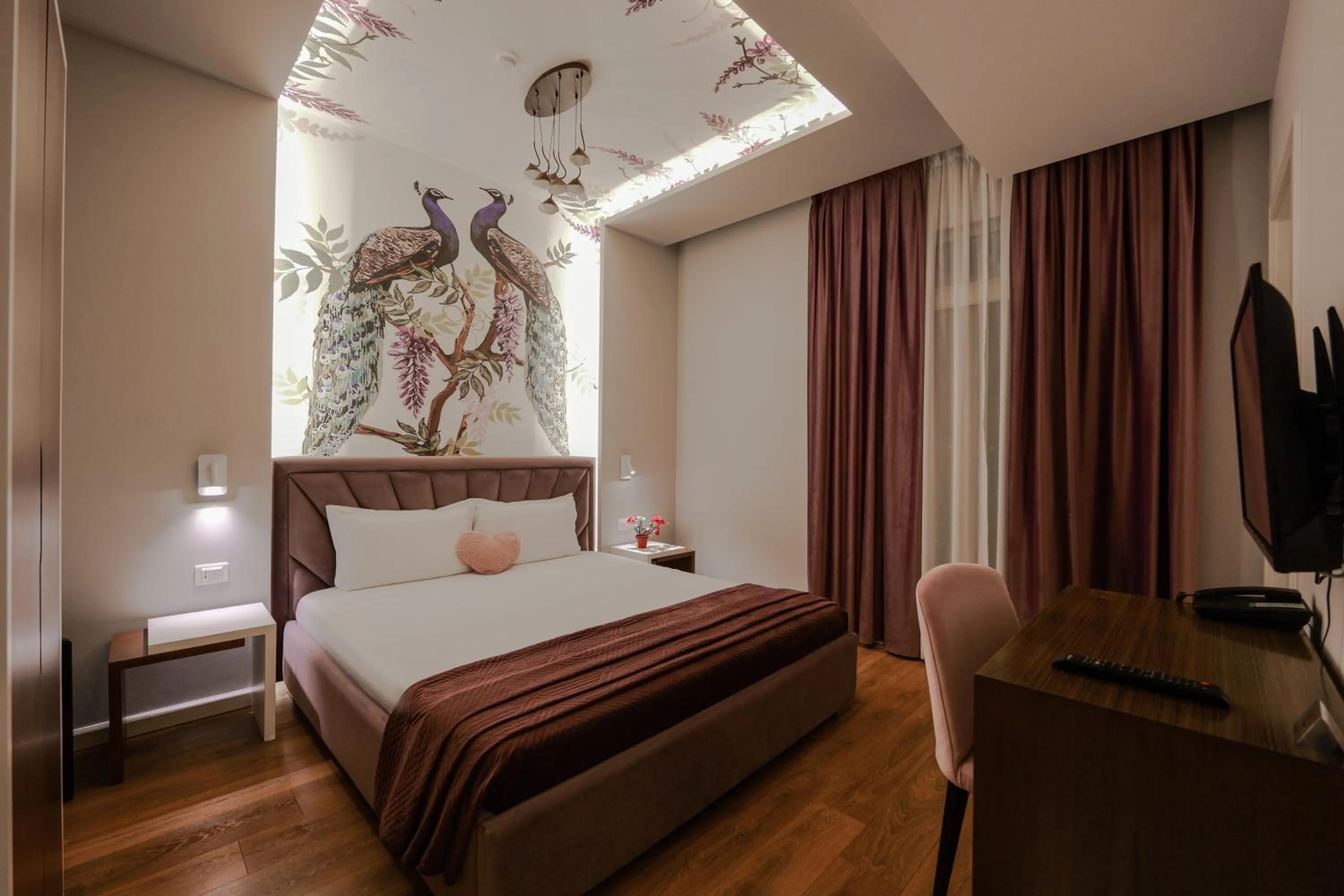 Decorative detail, Bed in Hotel Bonsai