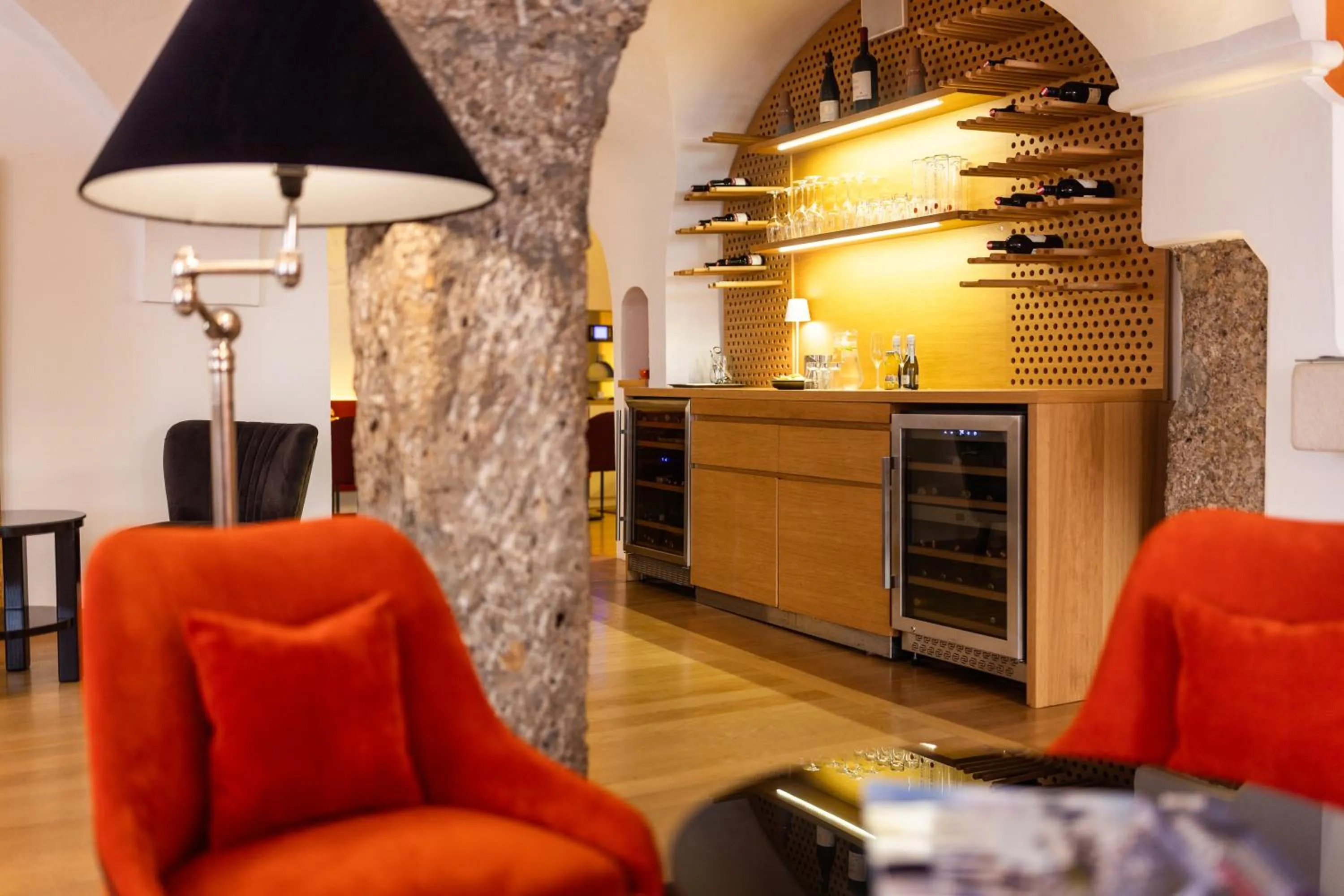 Kitchen or kitchenette in Boutiquehotel Amadeus