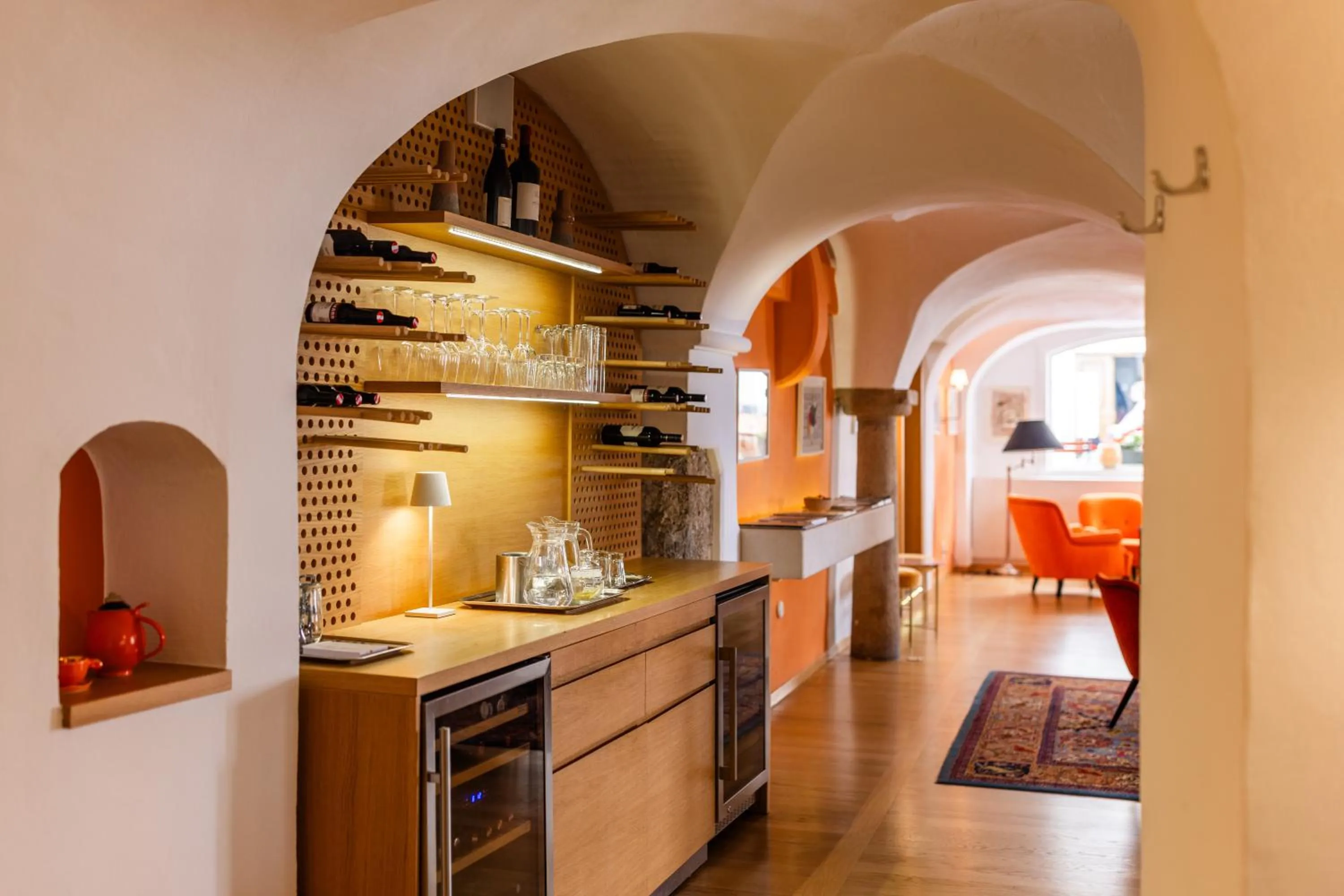 Kitchen or kitchenette in Boutiquehotel Amadeus