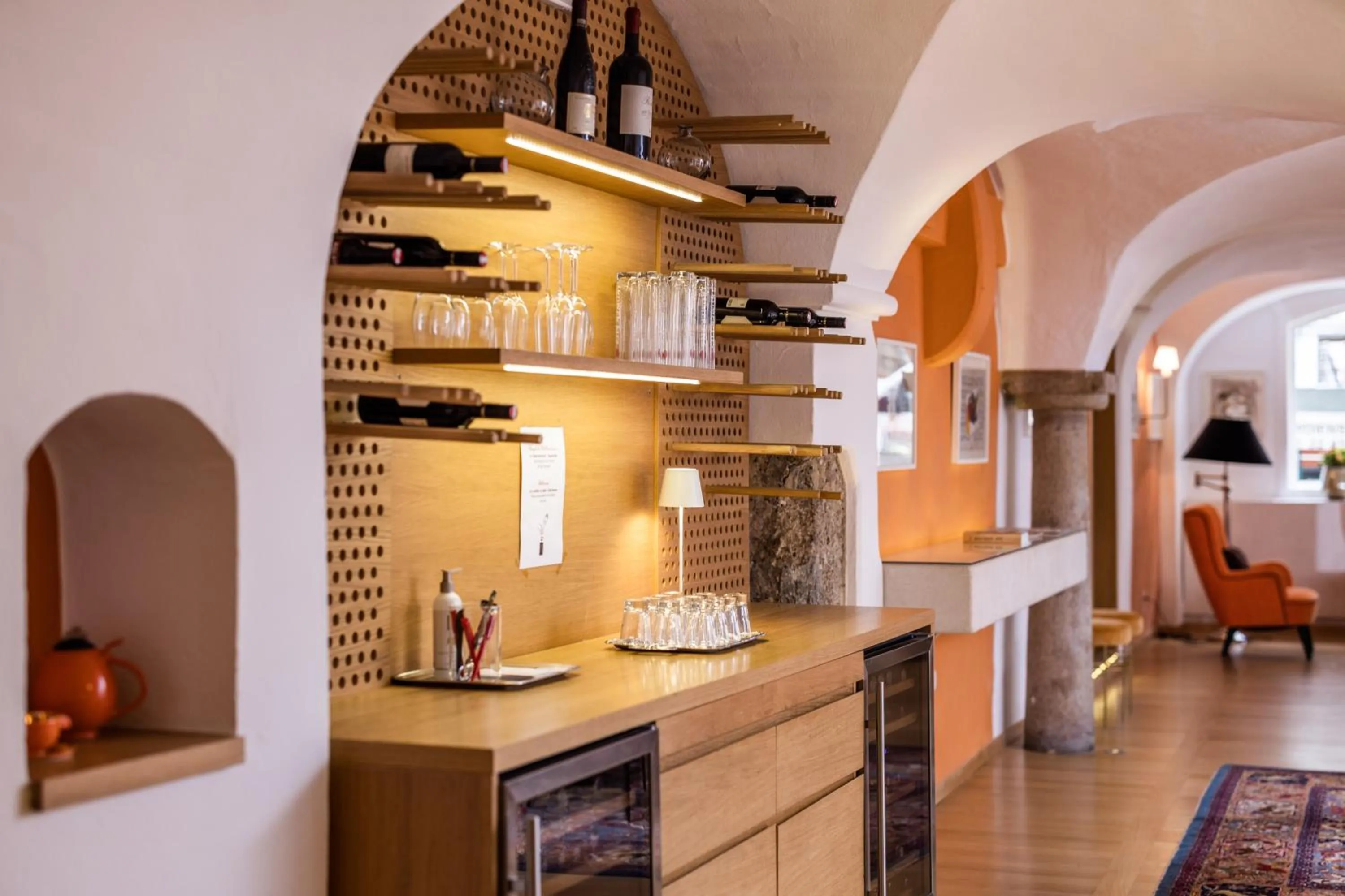 Kitchen or kitchenette in Boutiquehotel Amadeus