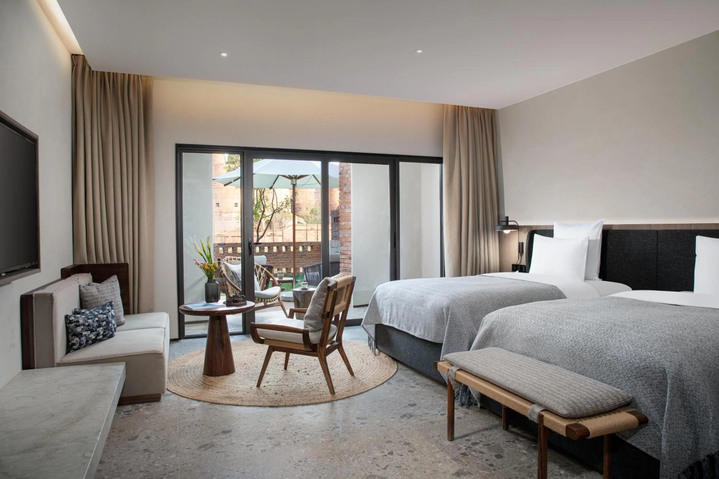 Bed in DongFengYun Hotel Mi'Le - MGallery Collection