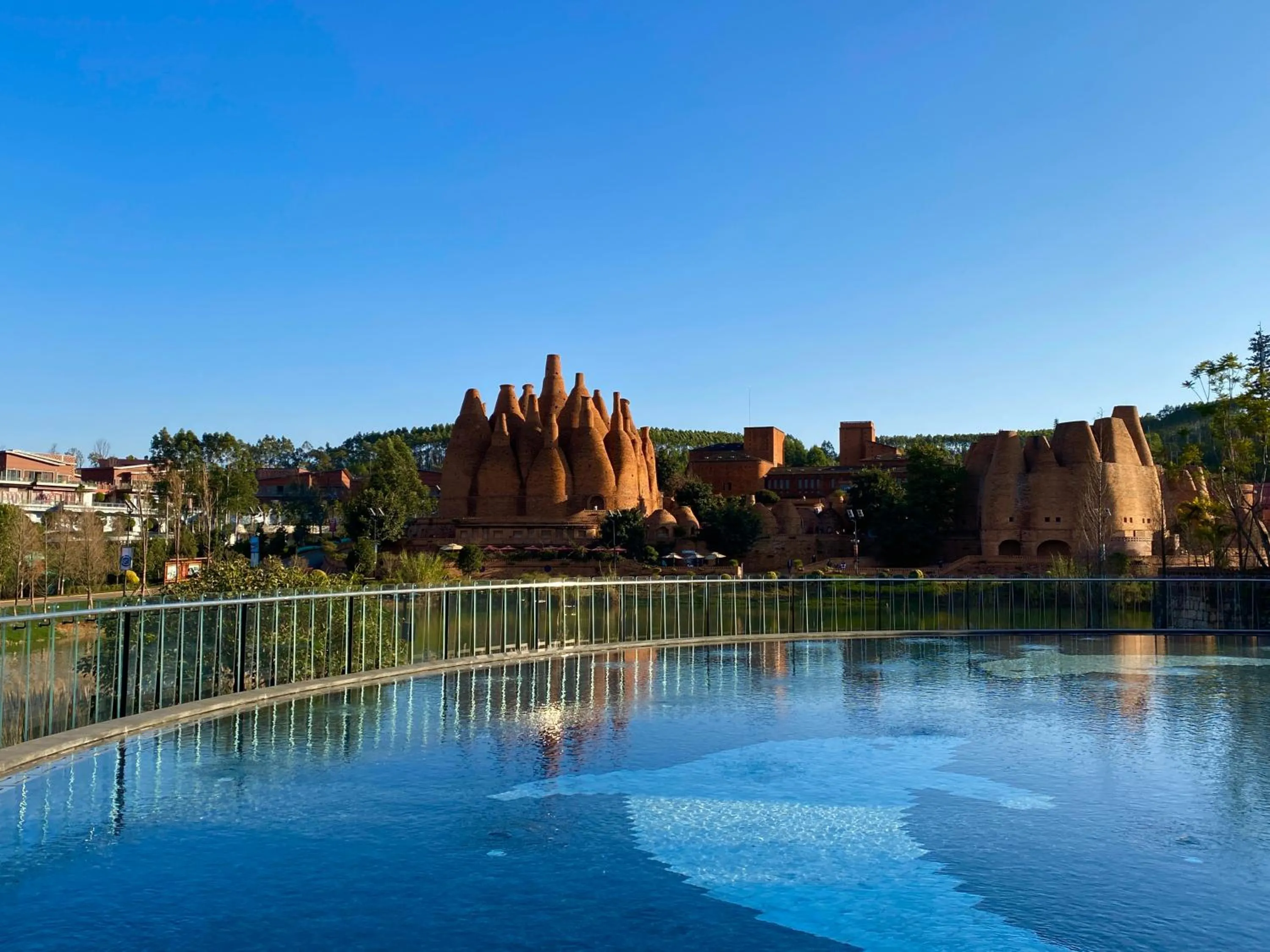 Pool view in DongFengYun Hotel Mi'Le - MGallery Collection