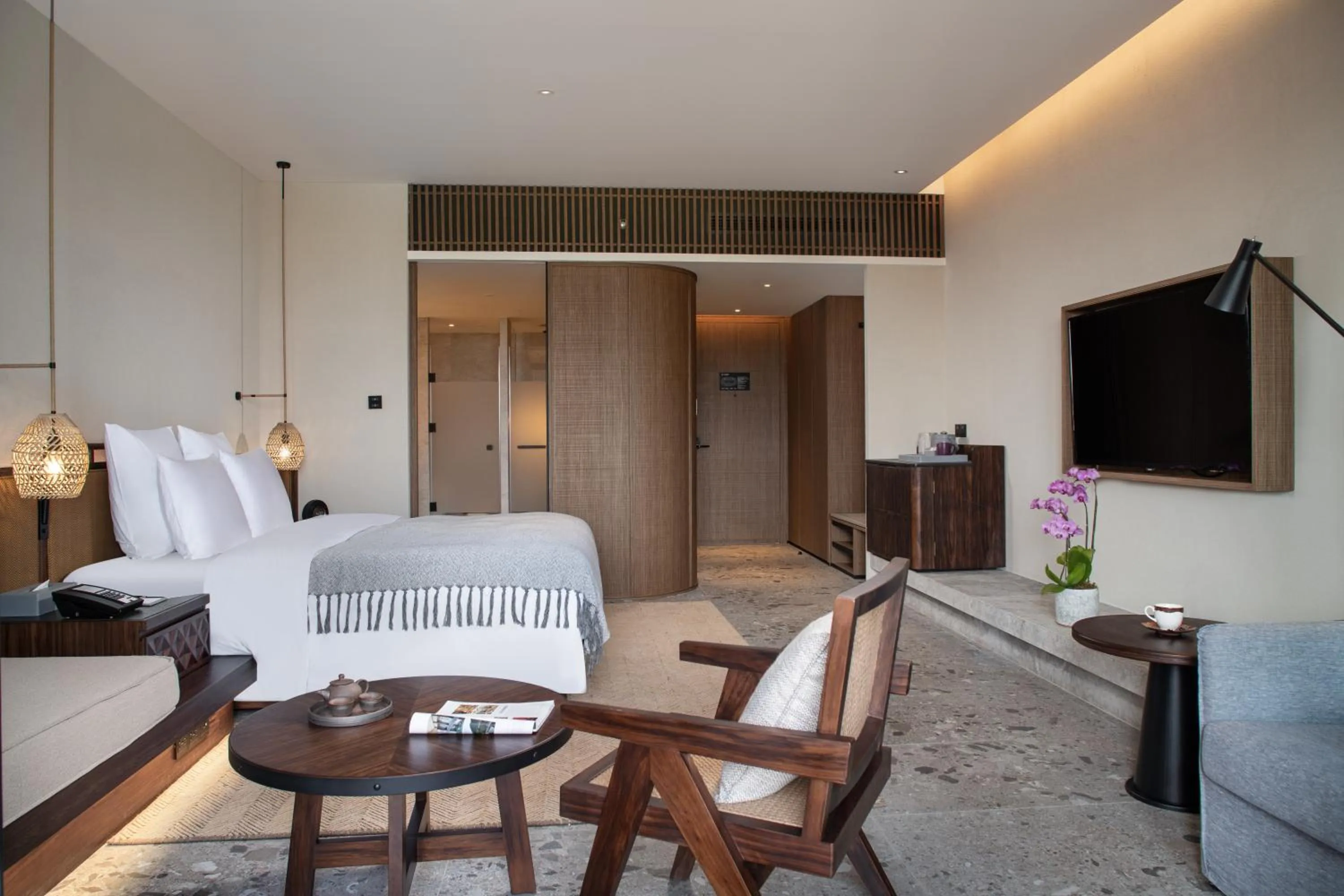 Bed in DongFengYun Hotel Mi'Le - MGallery Collection