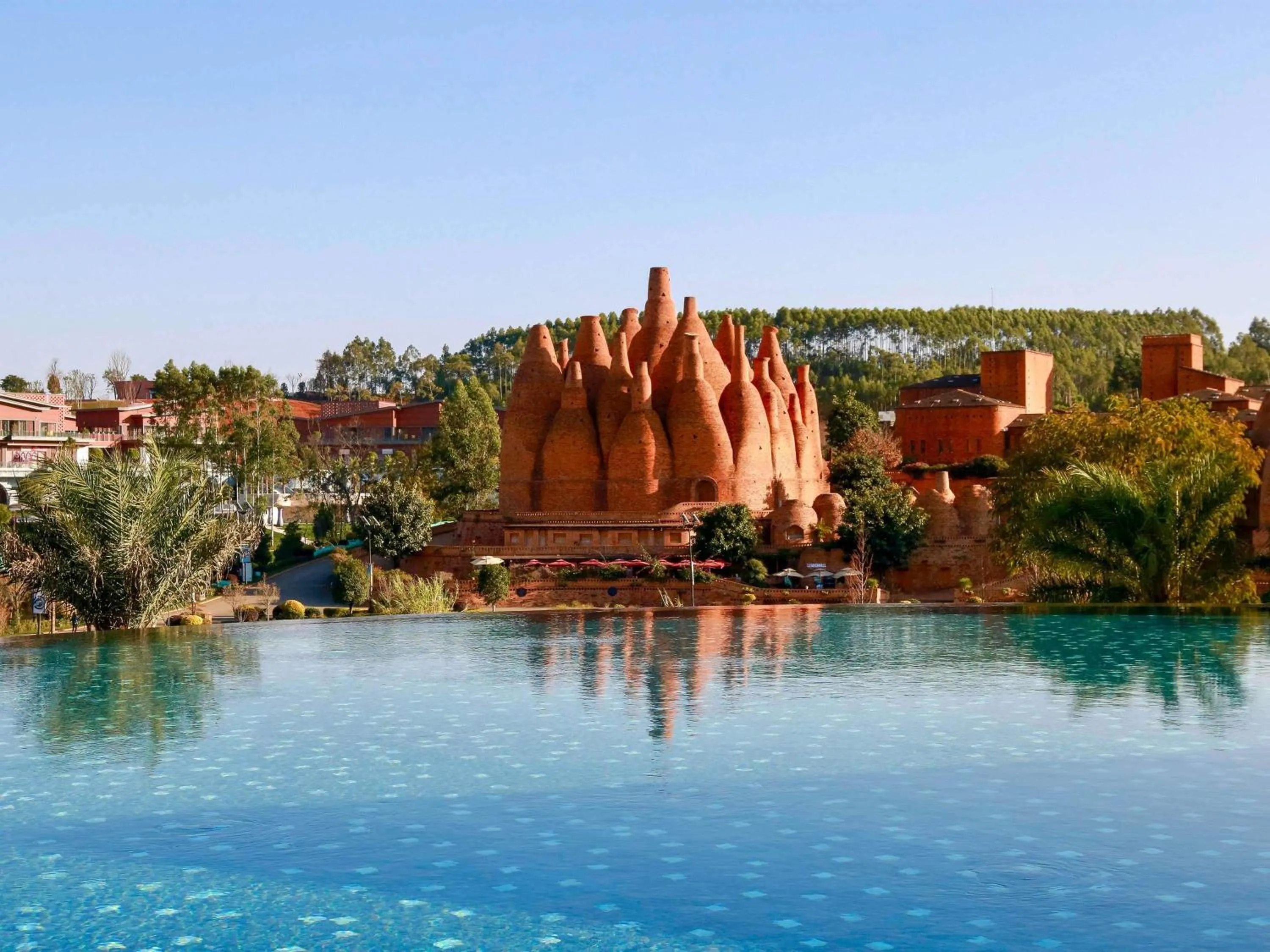 Pool view in DongFengYun Hotel Mi'Le - MGallery Collection