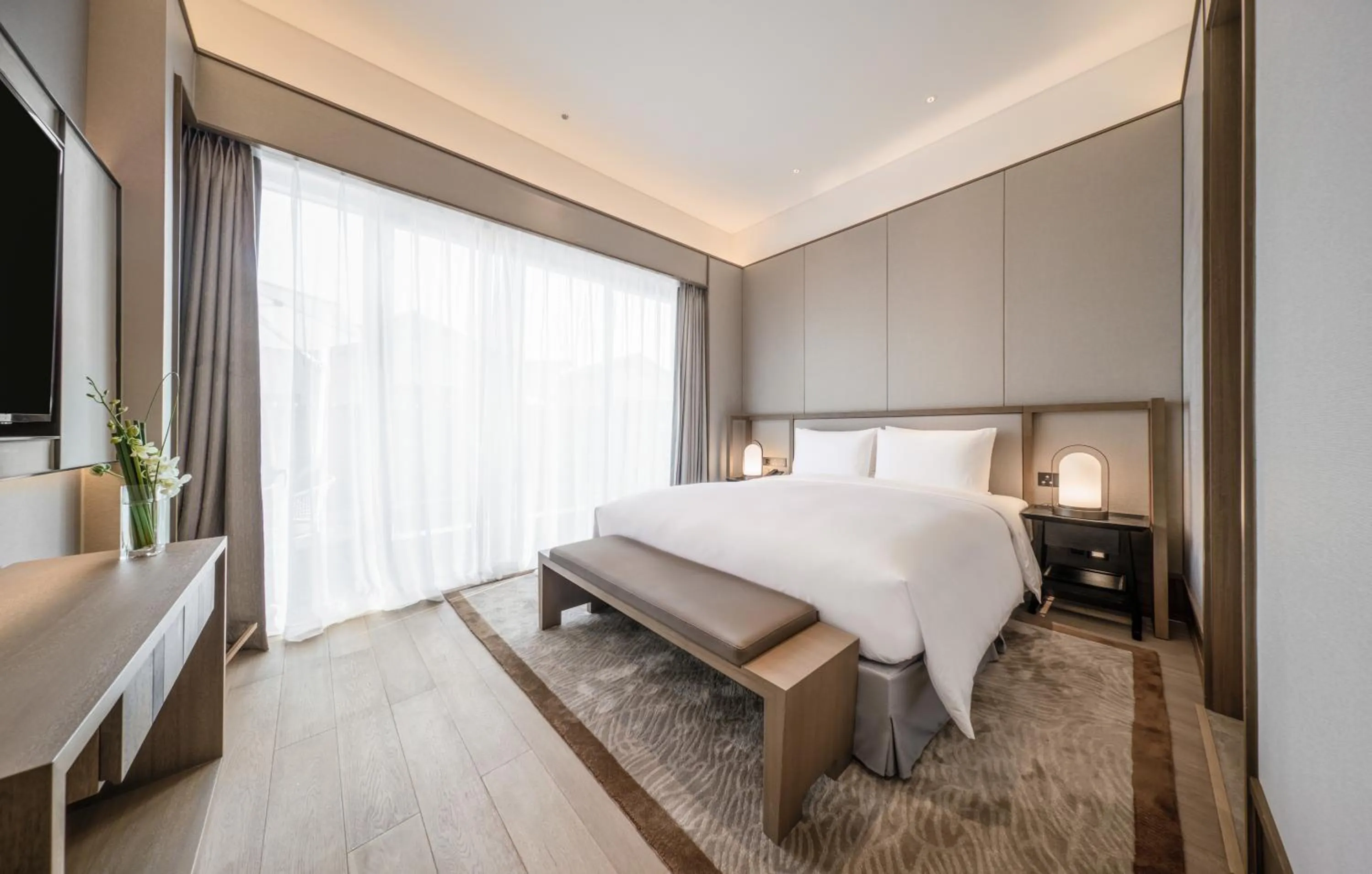 Bedroom, Bed in Ocean Spring Resort Chengdu - MGallery Collection