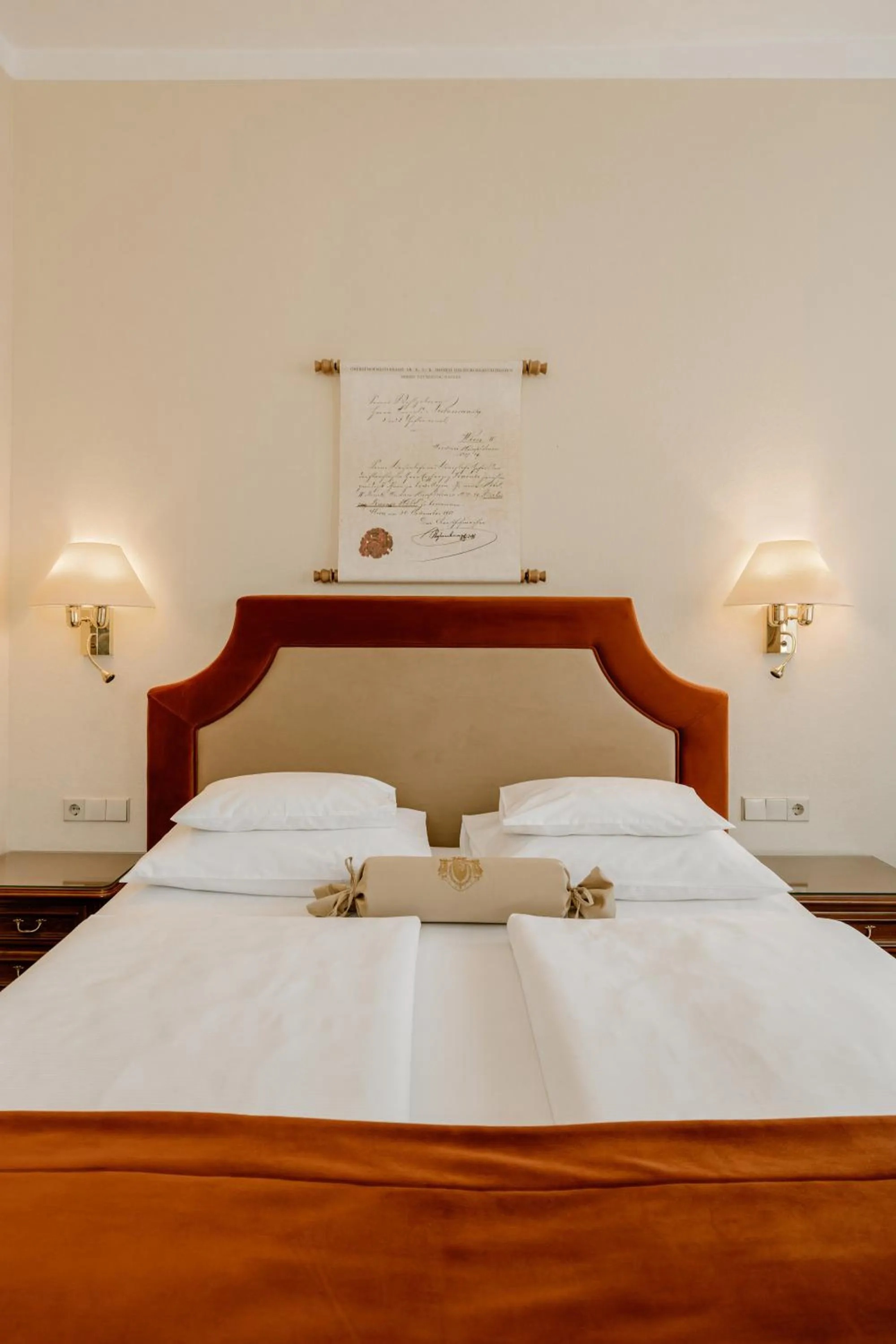 Bed in Hotel Erzherzog Rainer