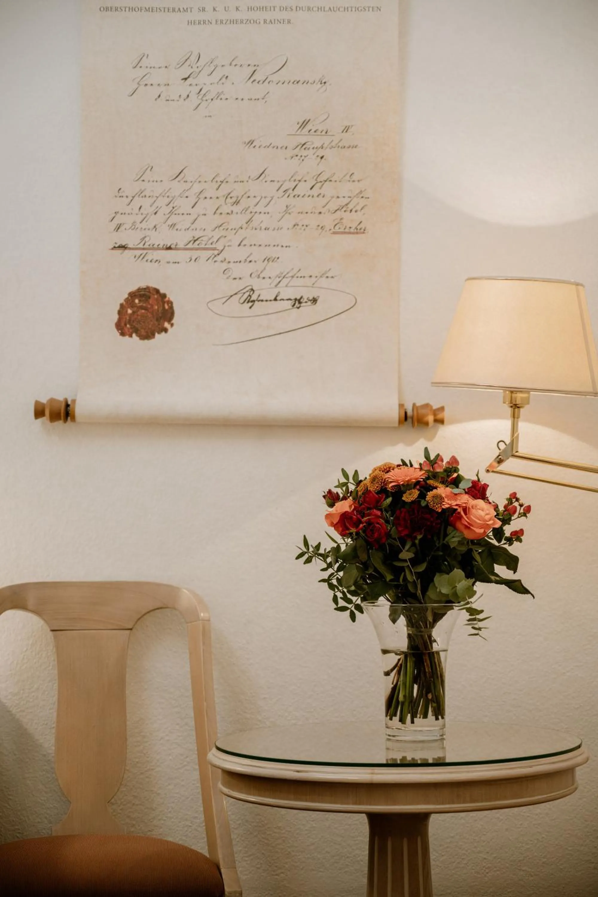 Decorative detail in Hotel Erzherzog Rainer