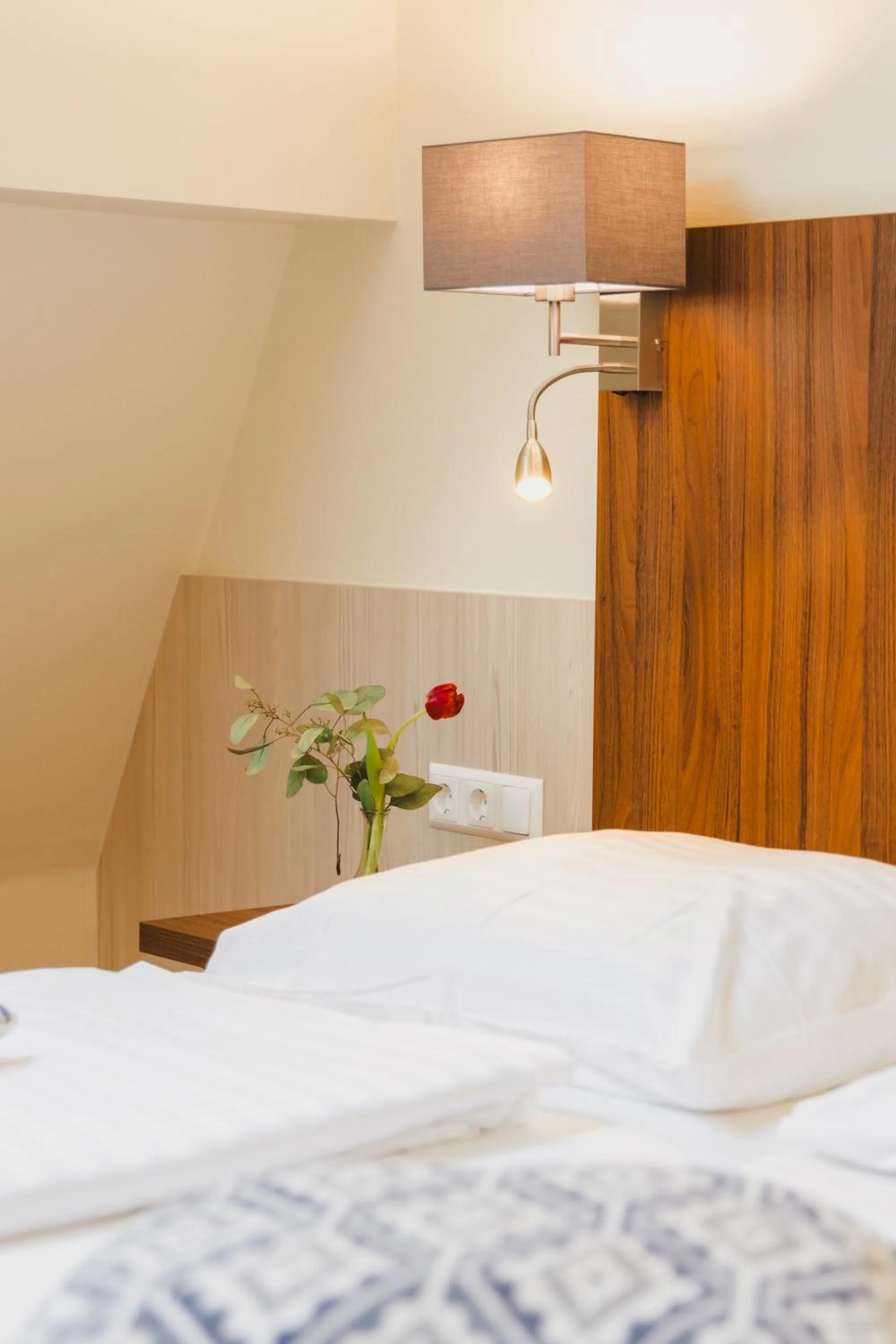 Bed in Hotel Kaiserhof