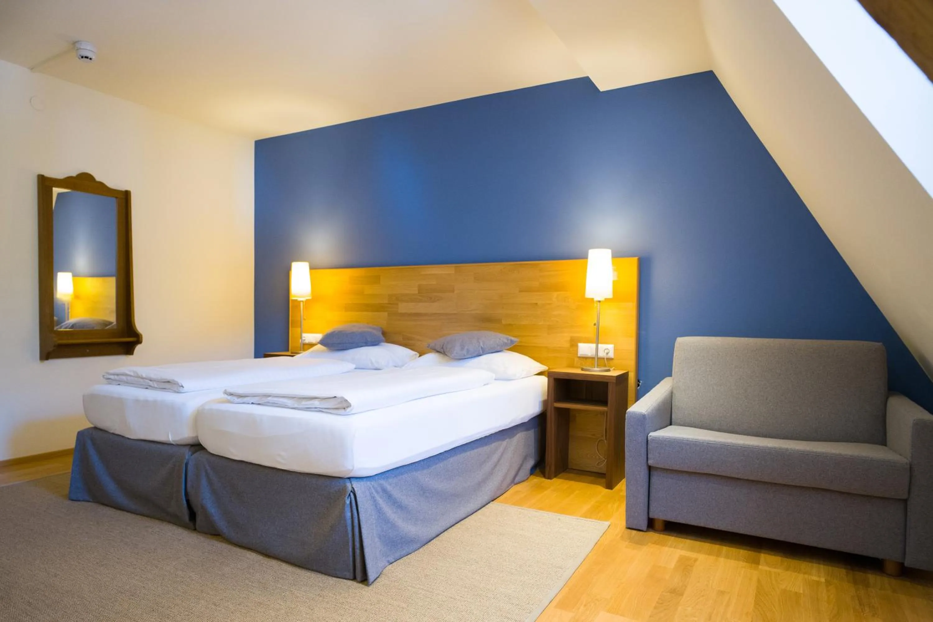 Bed in Hotel Kaiserhof