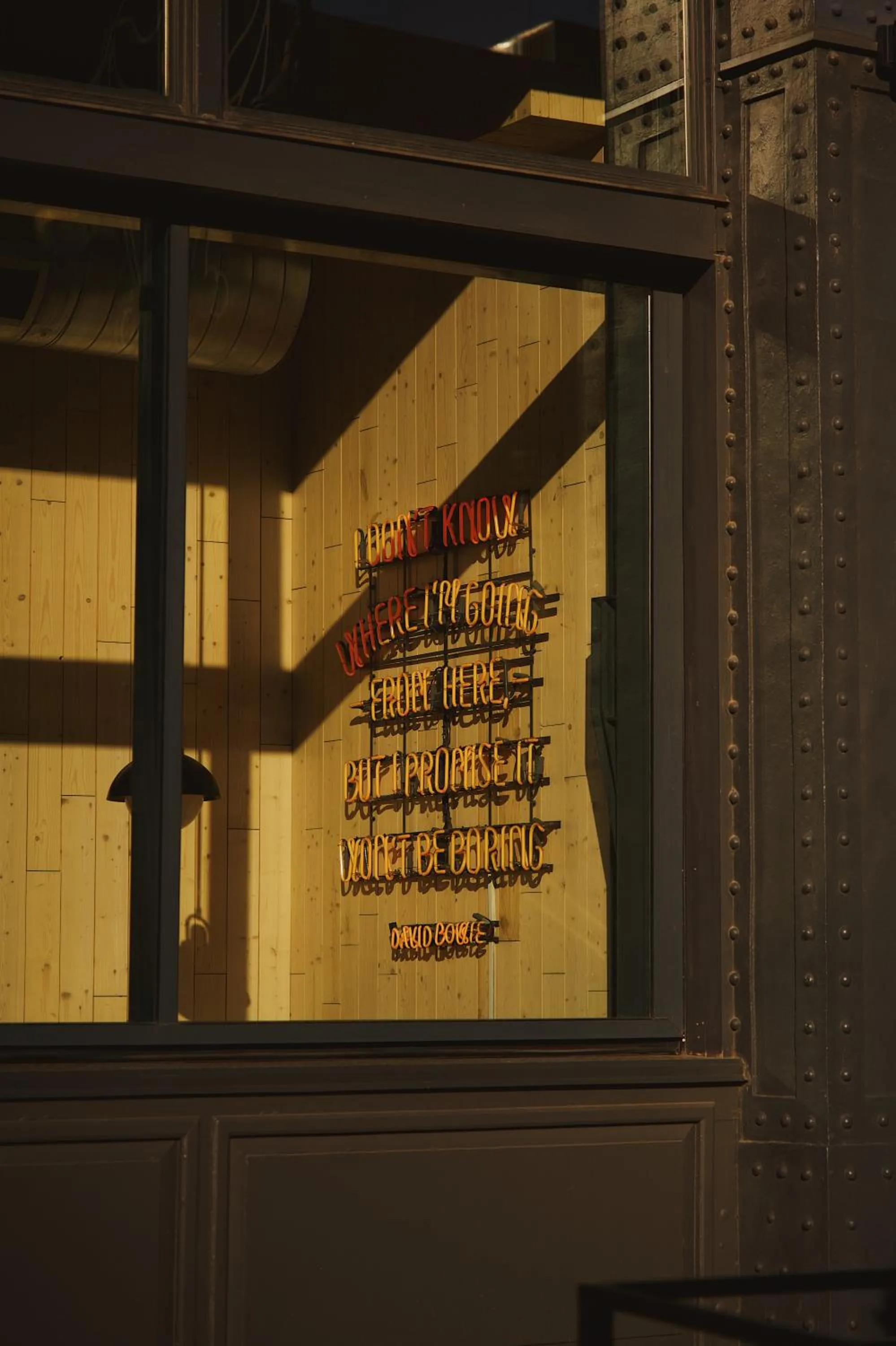 Text overlay in The Oxford Hotel