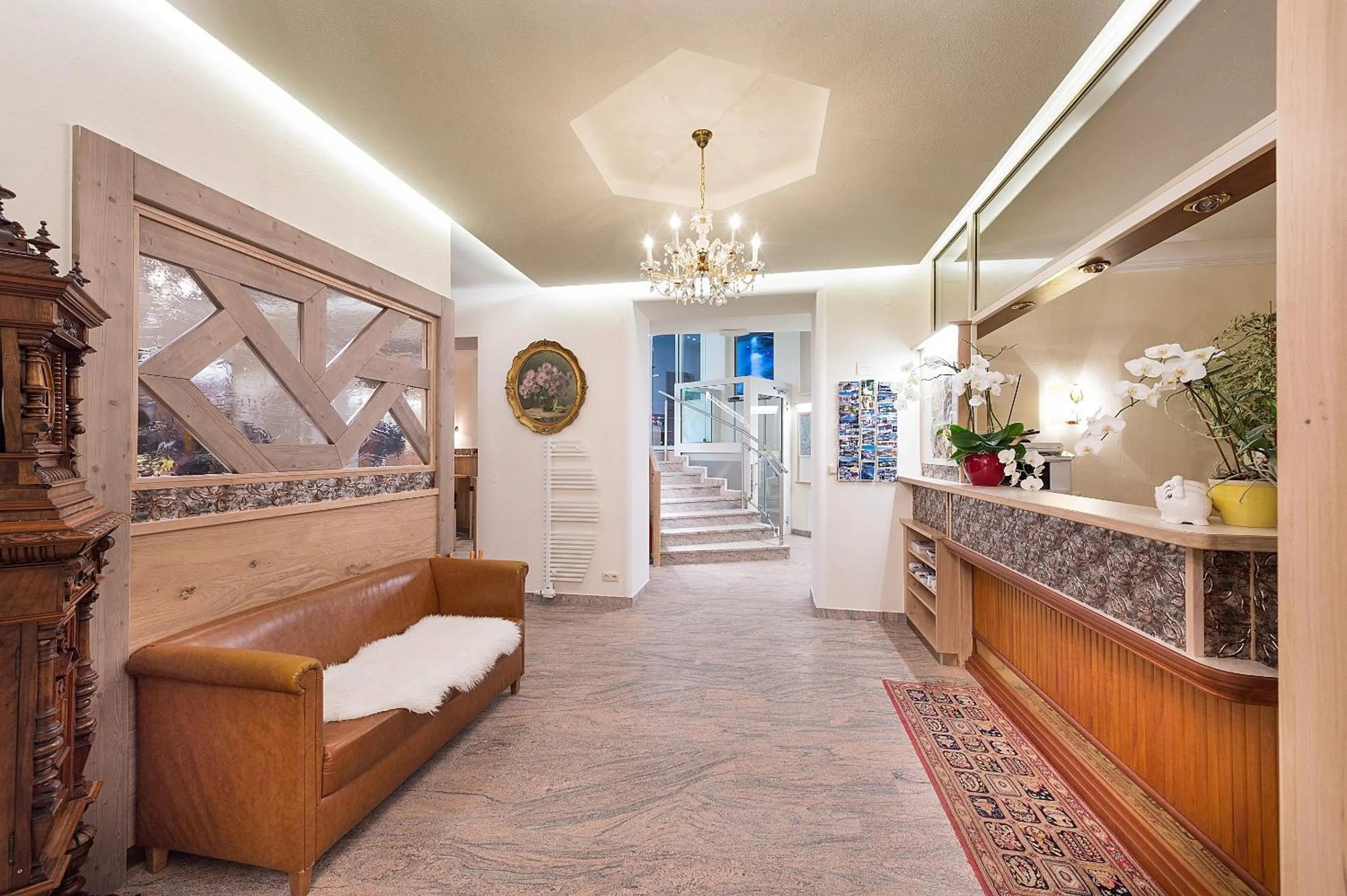 Lobby or reception in Hotel Alpenblick