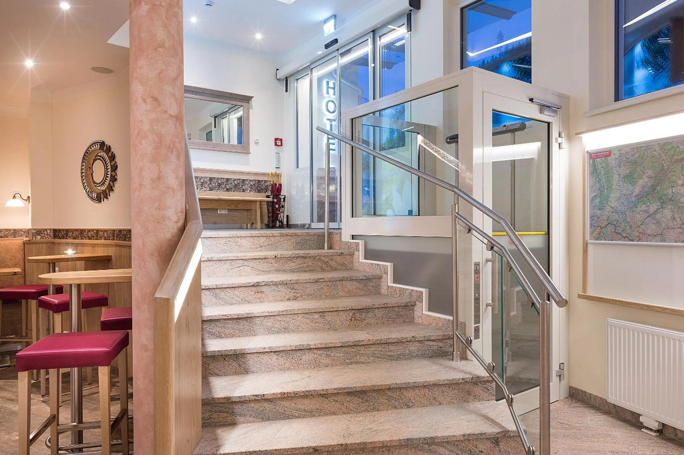 Lobby or reception in Hotel Alpenblick