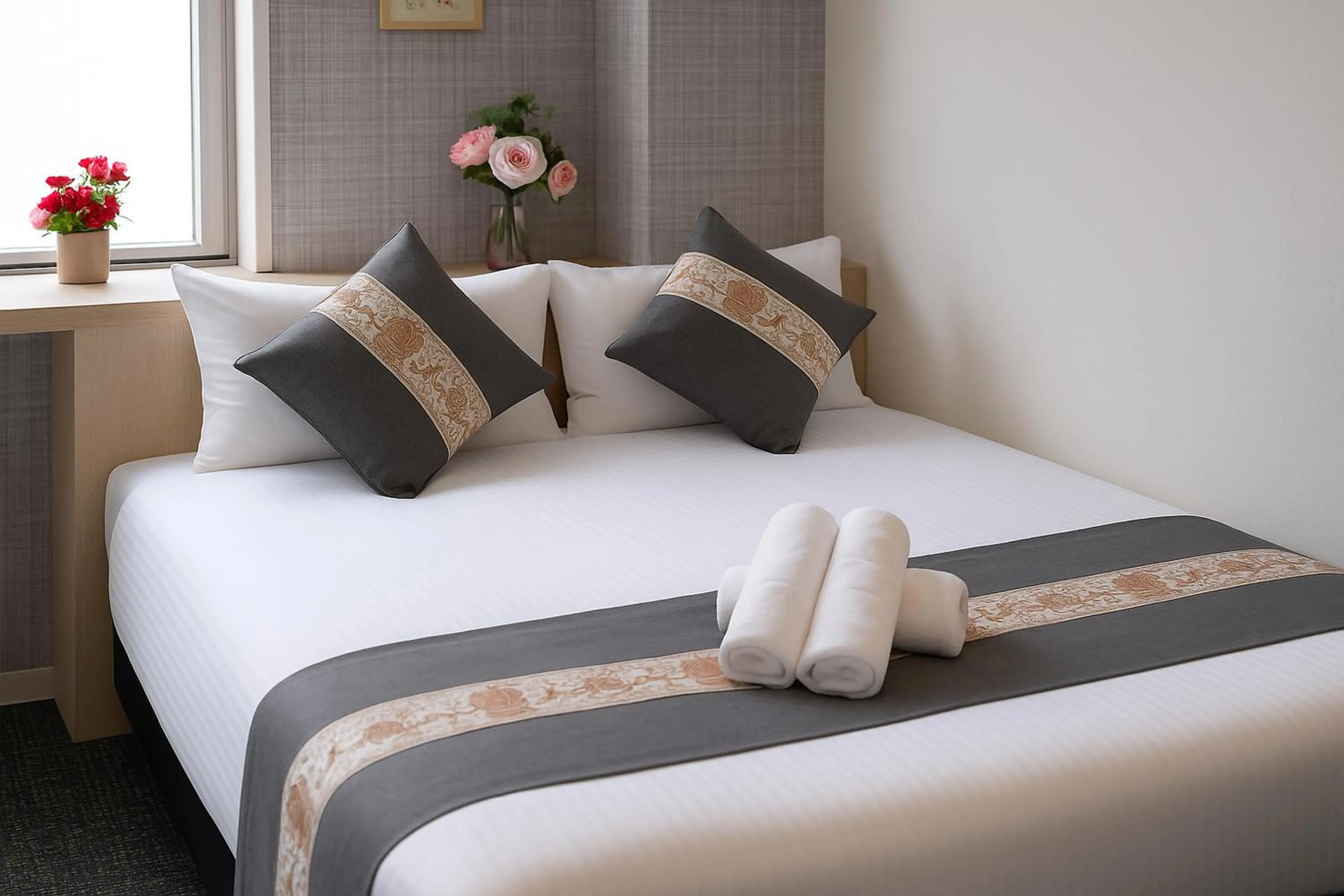 Bed in Plaza In Kanku Hotel