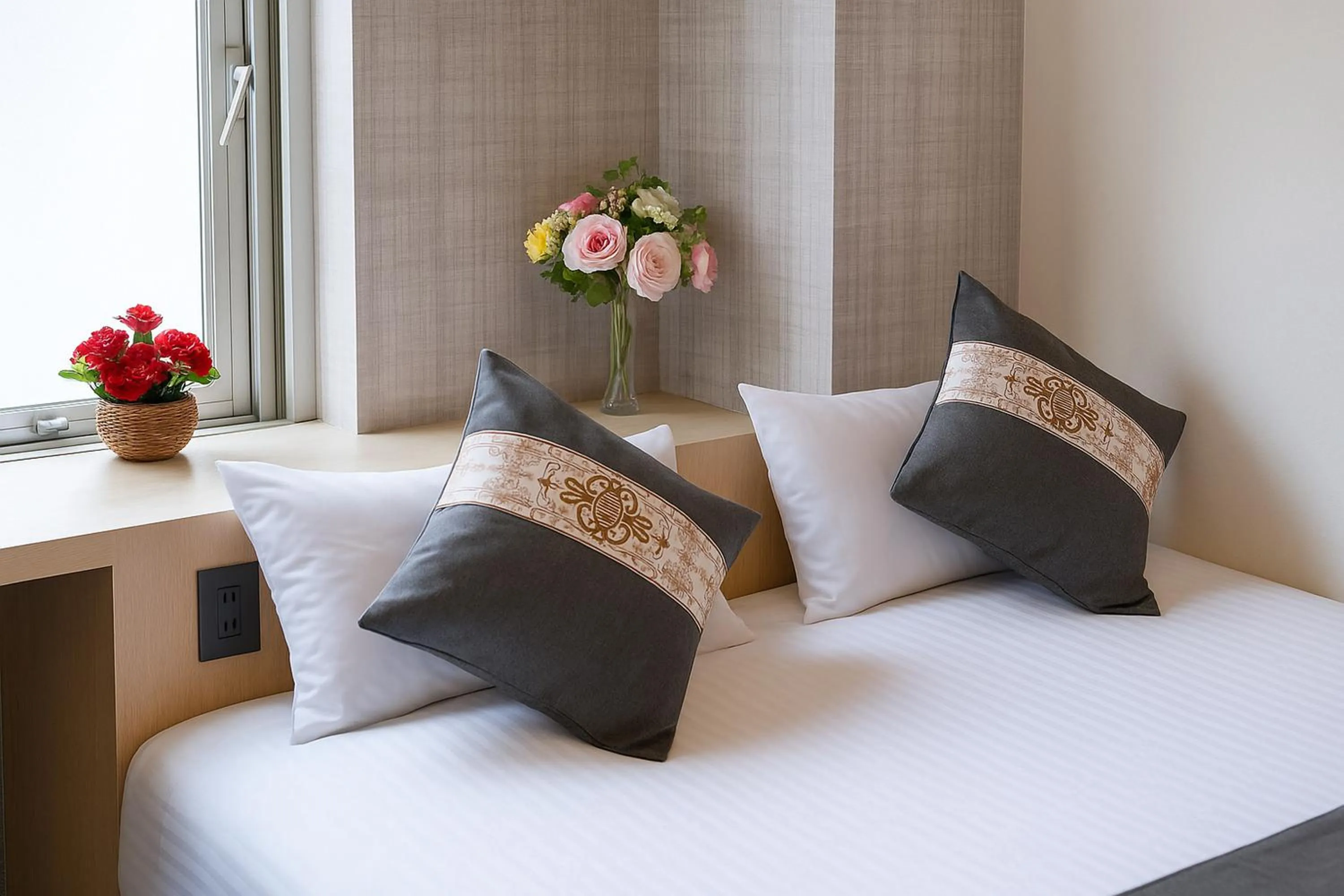 Bed in Plaza In Kanku Hotel